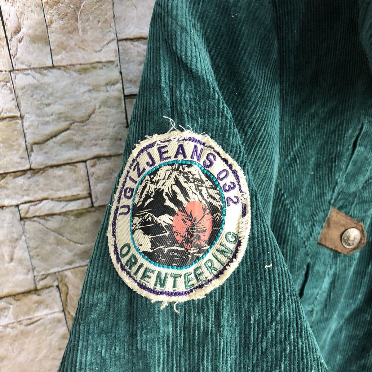 Japanese Brand Something By UGIZ jean corduroy Green sweater hoodie #A664 Size US S / EU 44-46 / 1 - 10 Thumbnail