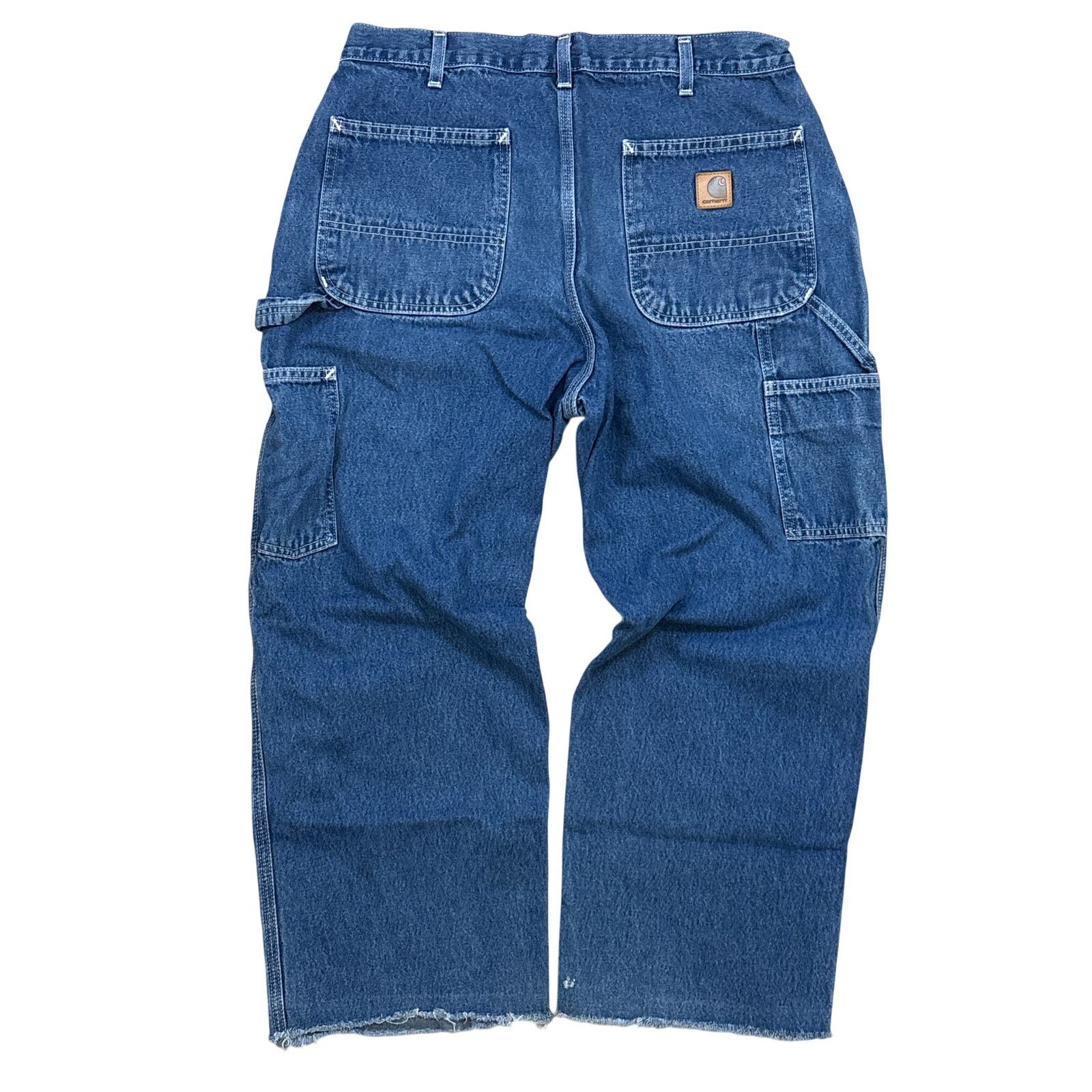 Carhartt Carhartt Workwear carpenter denim cropped pants 33x26 baggy Size US 33 - 1 Thumbnail