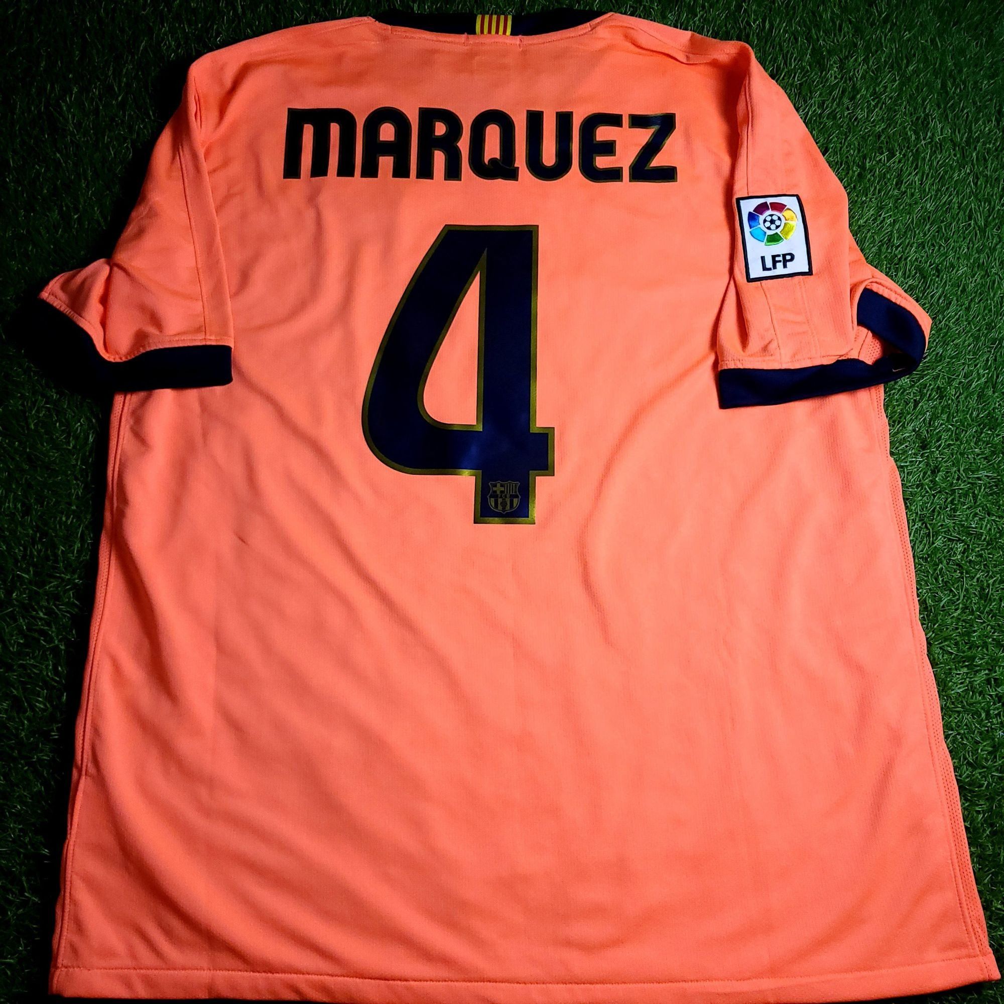 Marquez Barcelona 2009 2010 Away Soccer Jersey Shirt XL
