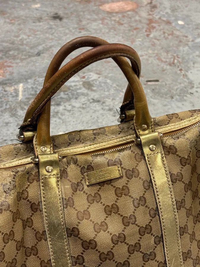 Gucci 2000s Gucci Beige Monogram Canvas Tote Bag Size ONE SIZE - 11 Thumbnail