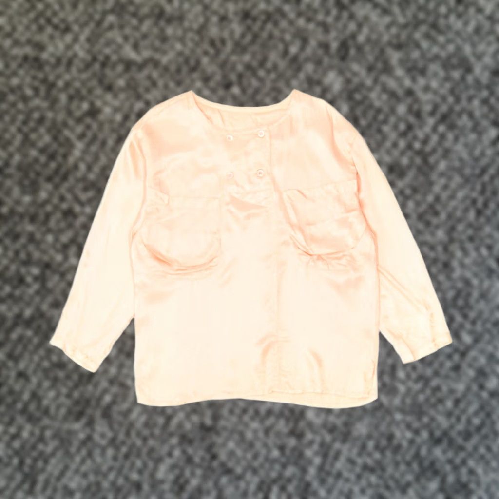 Pinko VINTAGE Modissa Womens Blouse Top UK 12 Medium Pink Rayon Classic JG03 Size M / US 6-8 / IT 42-44 - 1 Thumbnail