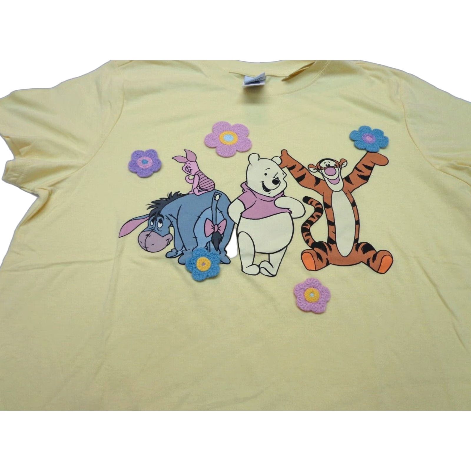 Disney Disney Women's T-Shirt Crochet Winnie The Pooh & Friends Yellow XL Size XL / US 12-14 / IT 48-50 - 1 Thumbnail