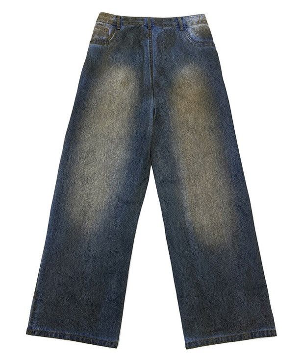 Japanese Brand × Vintage Avant garde reverse front dirty mud dyed jeans pants Size US 30 / EU 46 - 8 Thumbnail