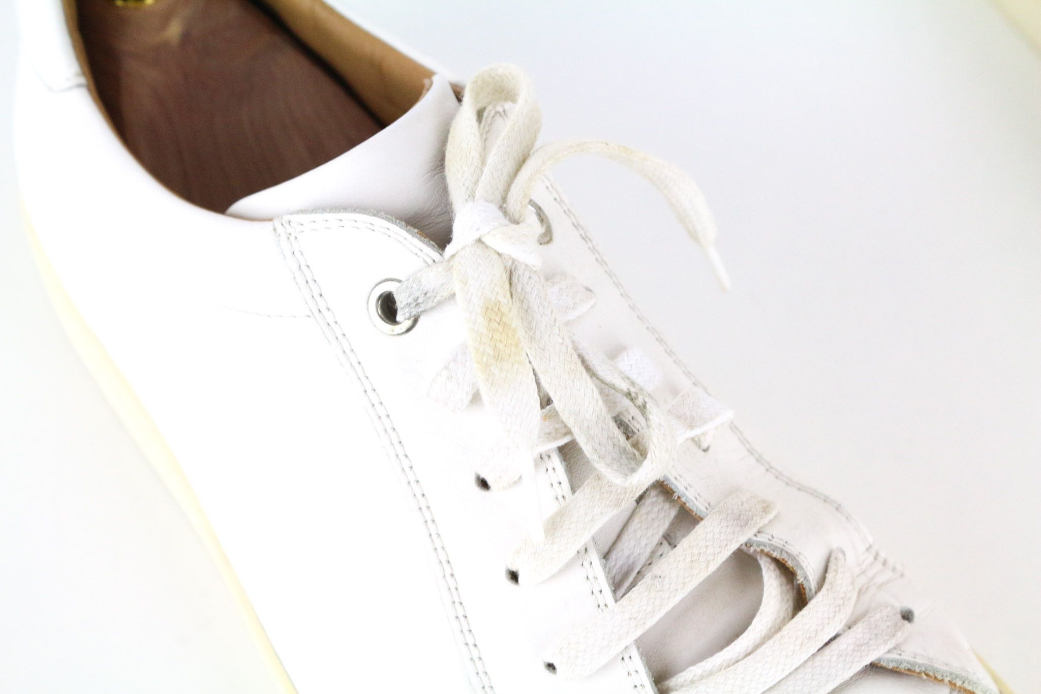 Suitsupply EU43 White Leather Laced Sneakers 73654 Size US 10 / EU 43 - 8 Thumbnail