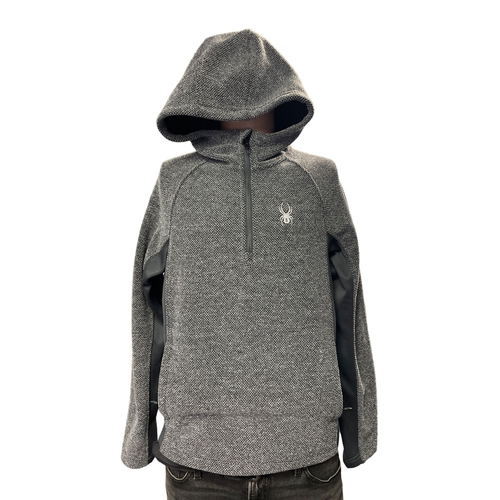 Spyder Spyder Men's Gray Half/zipper Pullover Hooded Sweater SIze S Size US S / EU 44-46 / 1 - 1 Thumbnail
