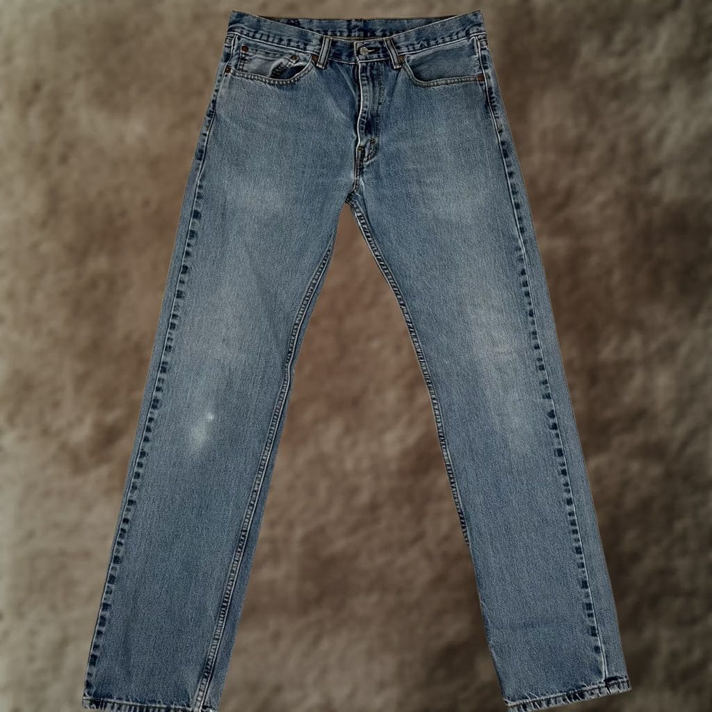 Levi's Vintage Levi's 505 Jeans Mens 34x36 Blue Regular Straight Denim Medium Wash Y2K Size US 34 / EU 50 - 1 Thumbnail