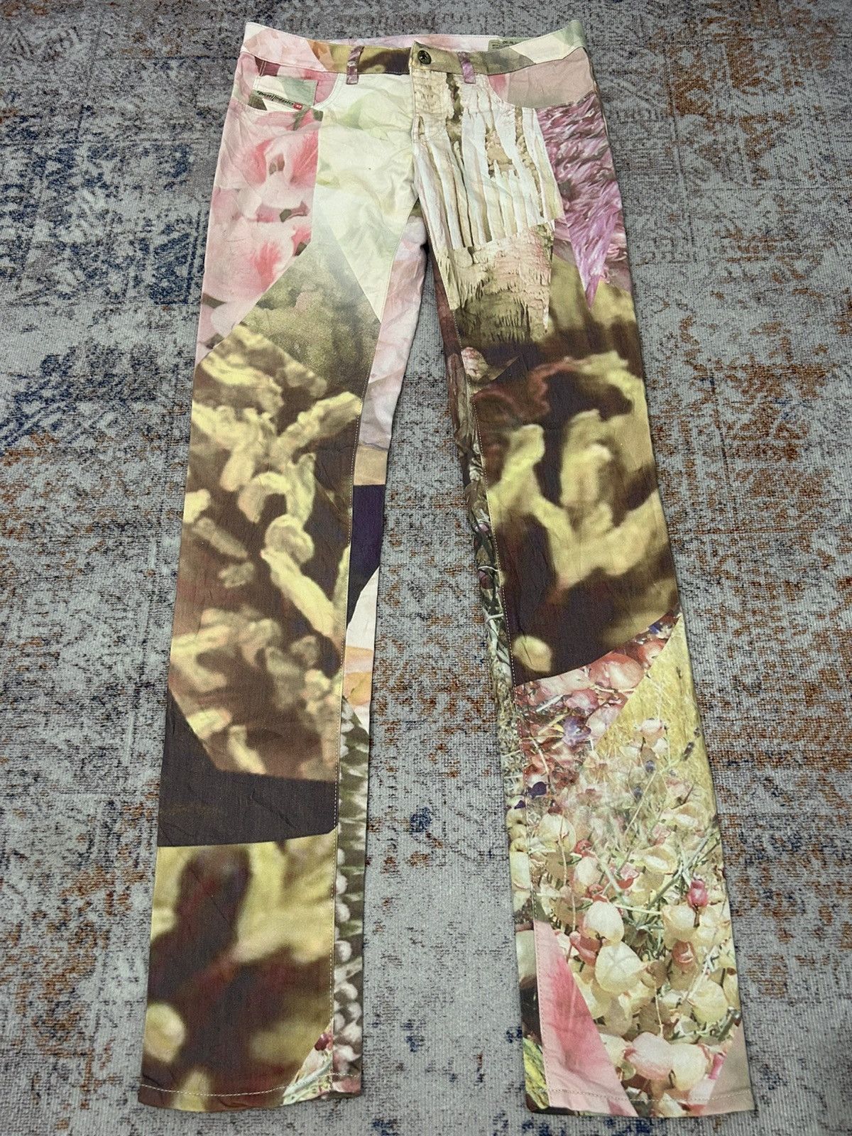 Diesel Diesel Livier-SP Super Slim Low Pants All Over Print Size US 30 / EU 46 - 3 Thumbnail