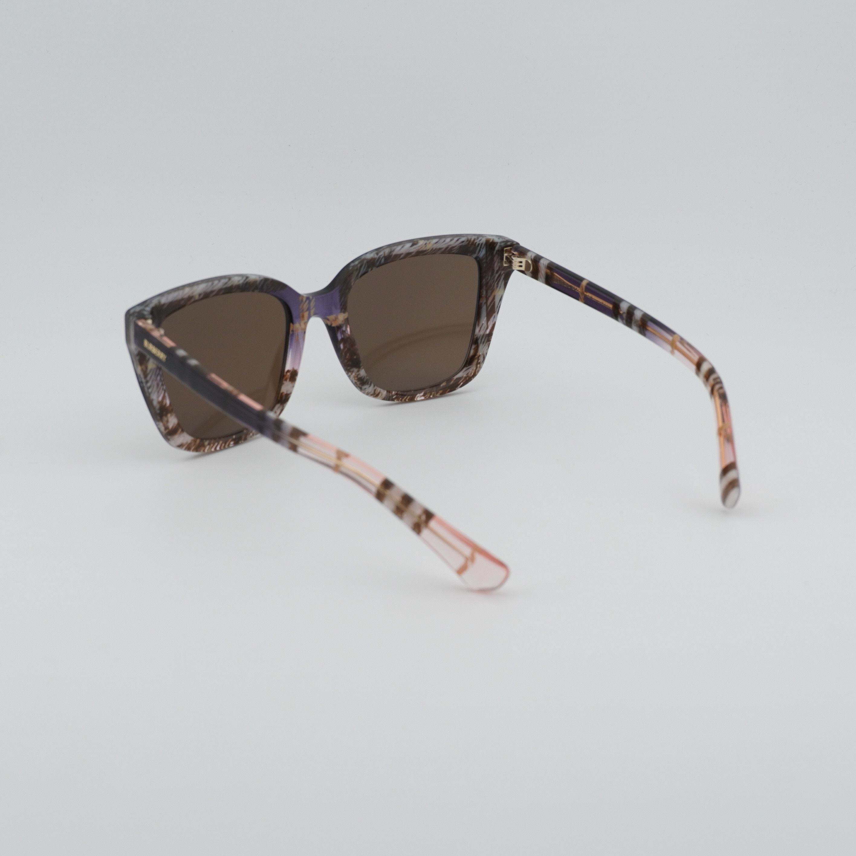 Burberry Burberry BE4487 422073 Sunglasses Check Rose Cat Eye Frame Size ONE SIZE - 3 Thumbnail
