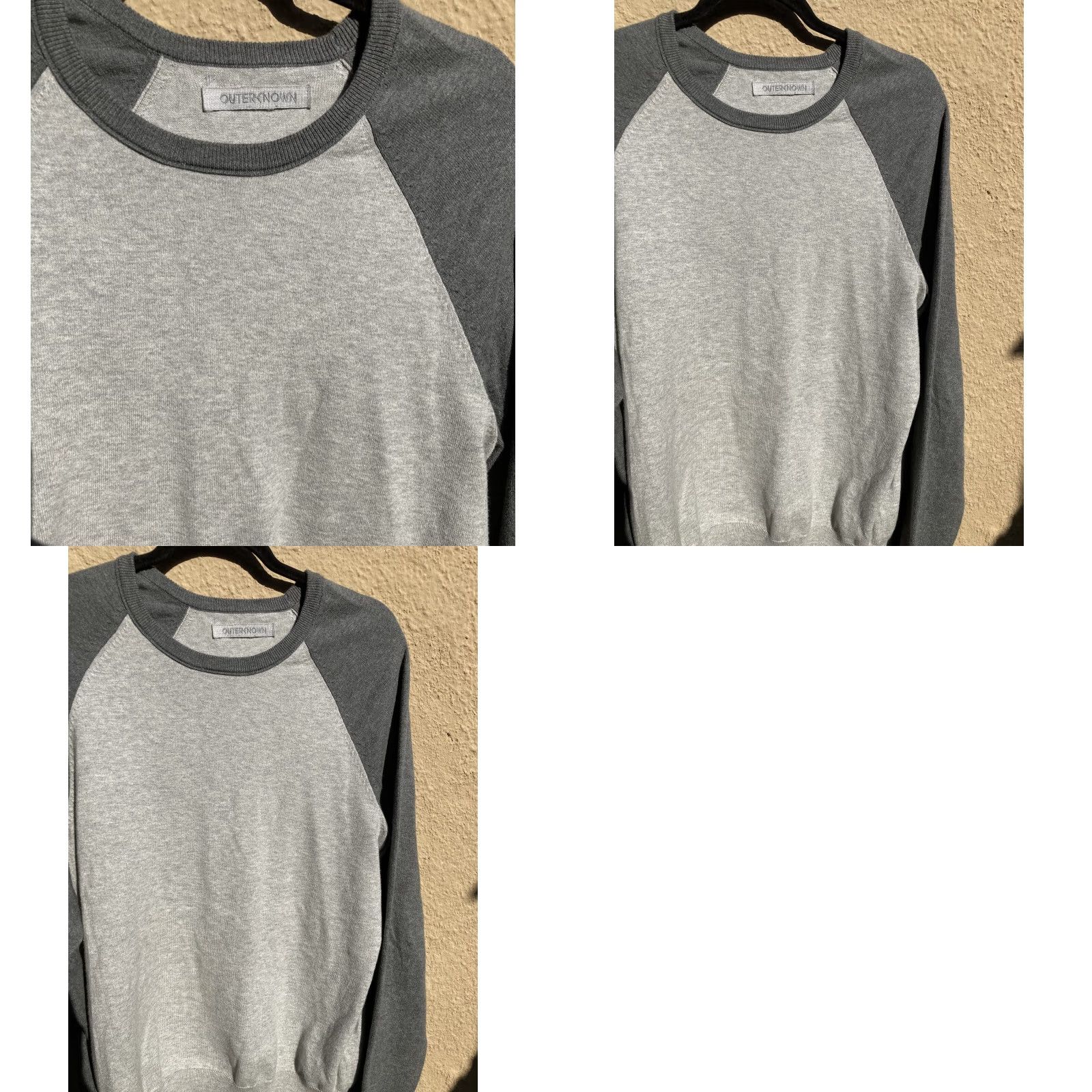 Outerknown Outerknown Gray Crew Neck Sweater S Organic Cotton Lightweight Mens Regular Knit Pullover Easy Care 90s Logo Vintage? No Size US S / EU 44-46 / 1 - 8 Thumbnail