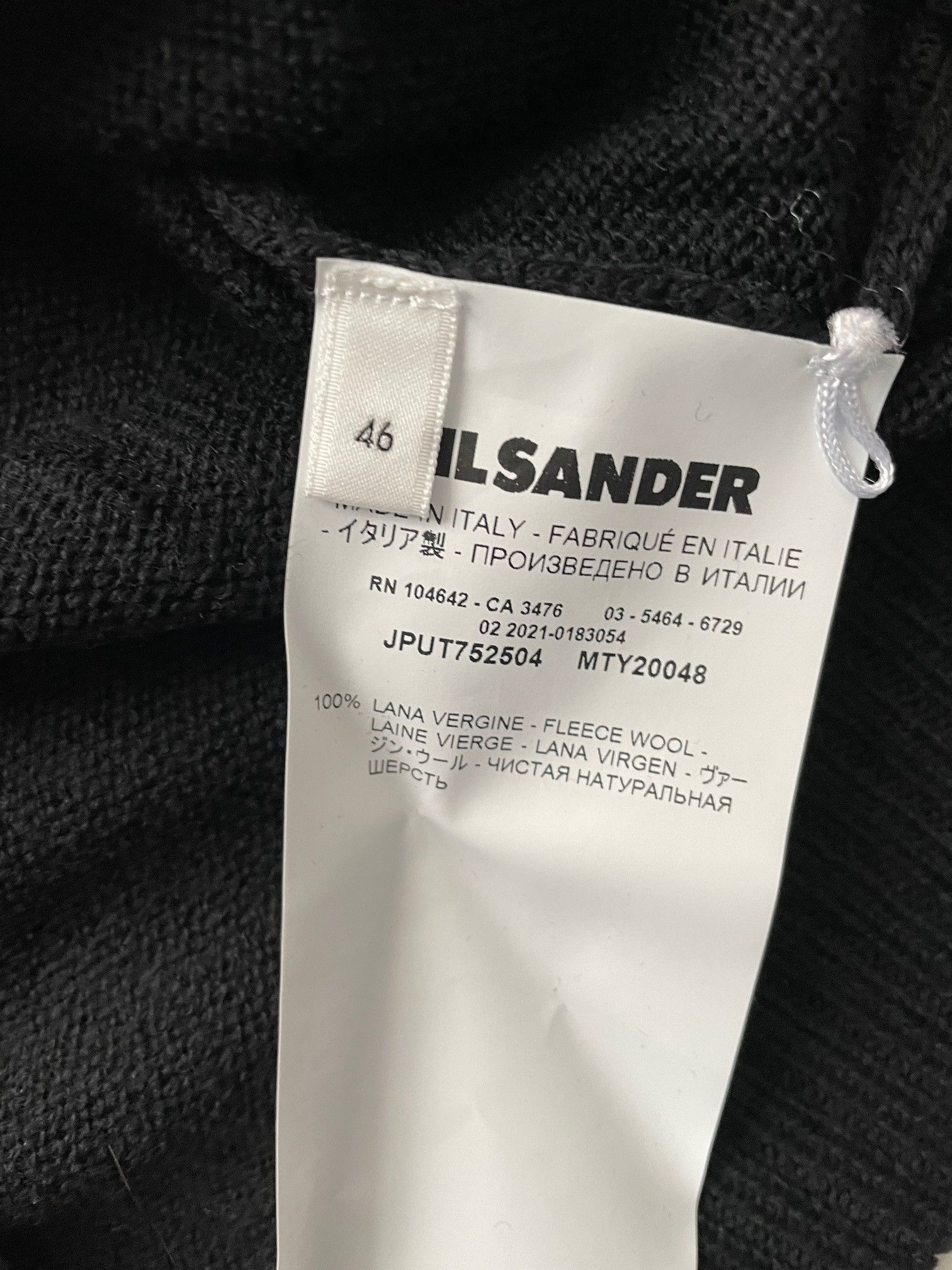 Jil Sander Jil Sander black wool turtleneck polo sweater 46 S Size US S / EU 44-46 / 1 - 5 Thumbnail