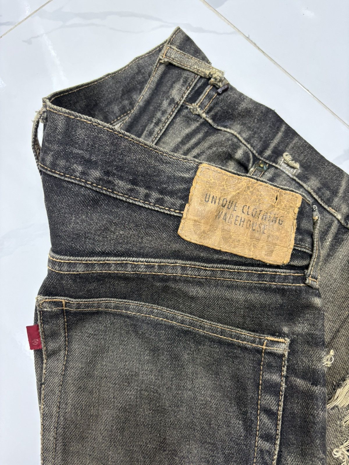 Kapital Unique Clothing Warehouse Thrashed Distress Destroyed Jeans Size US 31 - 11 Thumbnail