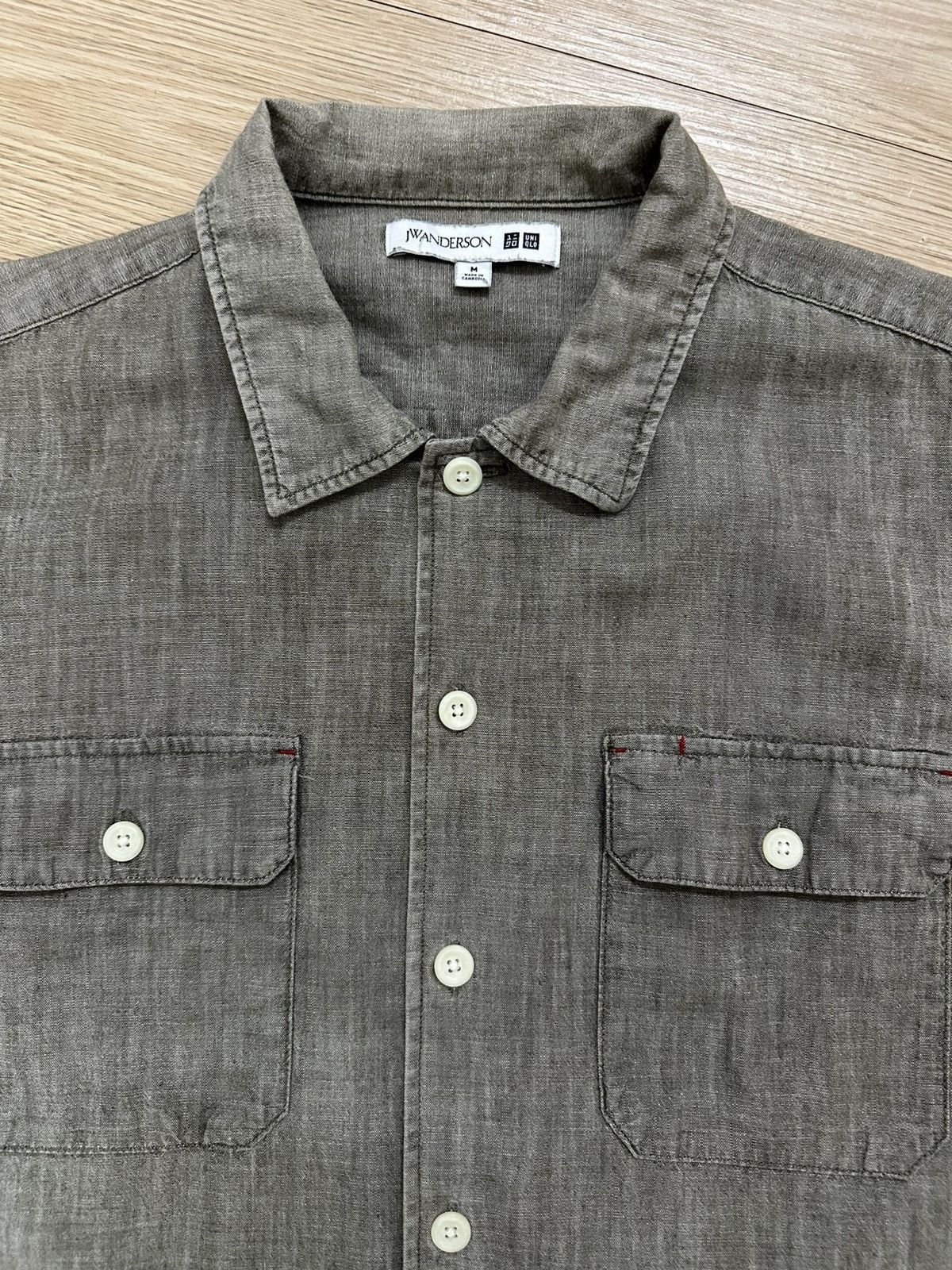 Beauty Beast × JW Anderson × Uniqlo Rare J.W. Anderson Uniqlo Chambray Double Pocket Work Shirt Size US M / EU 48-50 / 2 - 3 Thumbnail