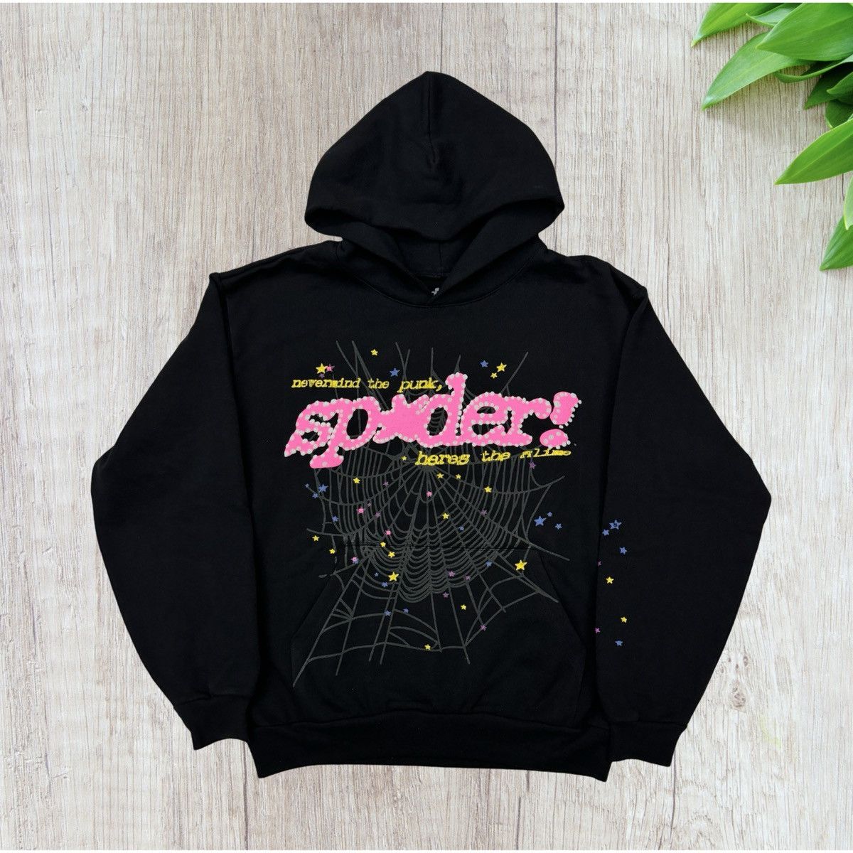 Sp5der Sp5der Black P*nk V2 Hoodie Size M | Grailed