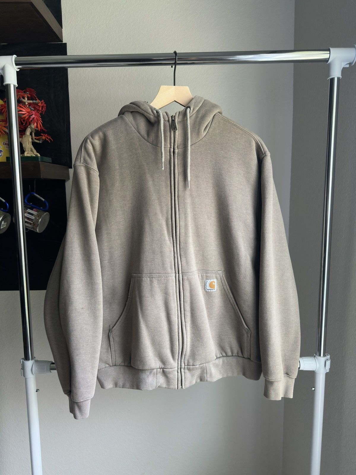 Carhartt Vintage Carhartt Insulated Sherpa Lined Zip Up Hoodie Grey Size US L / EU 52-54 / 3 - 1 Thumbnail
