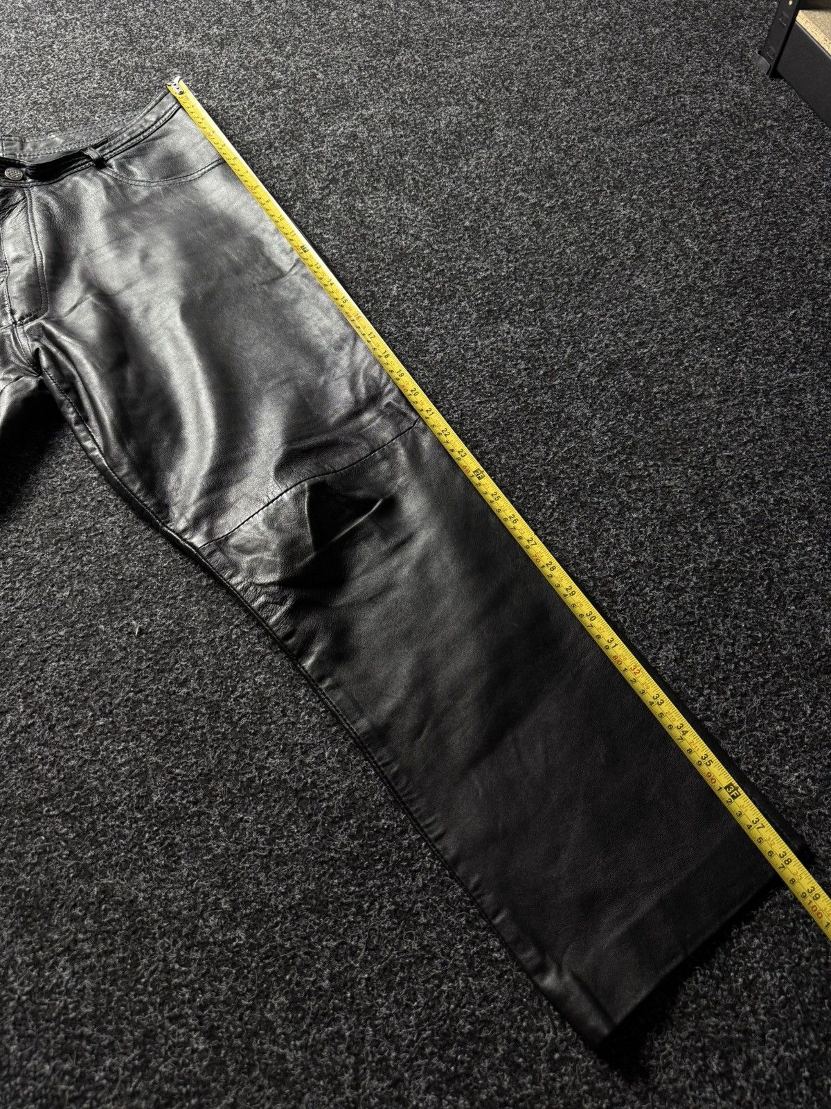 Leather Y2K Vintage Leather Pants Opium Style Alt Biker USA Rare Size US 34 / EU 50 - 21 Thumbnail