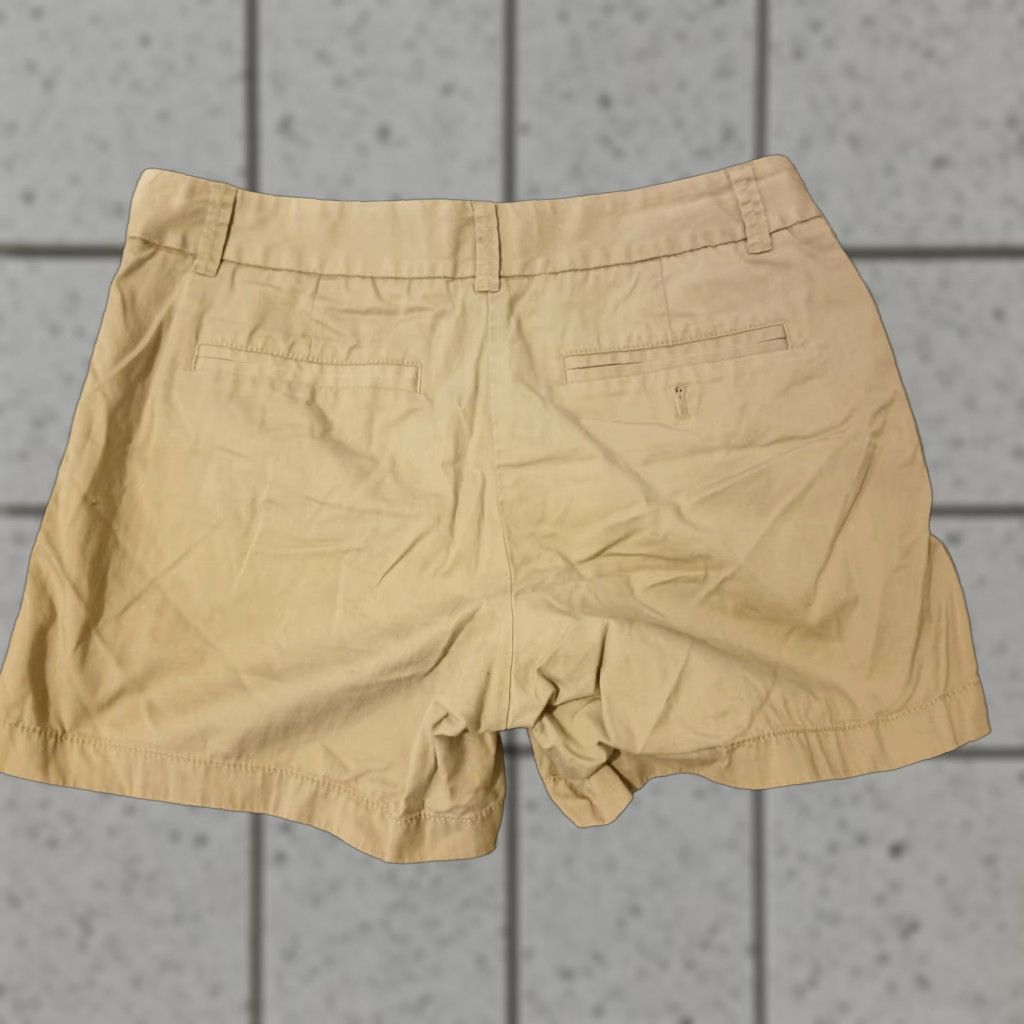 J.Crew Womens J.CREW Khaki Shorts 4 Cotton Chino Stretch Pants Casual Beige Shirt? Size 27" / US 4 / IT 40 - 1 Thumbnail