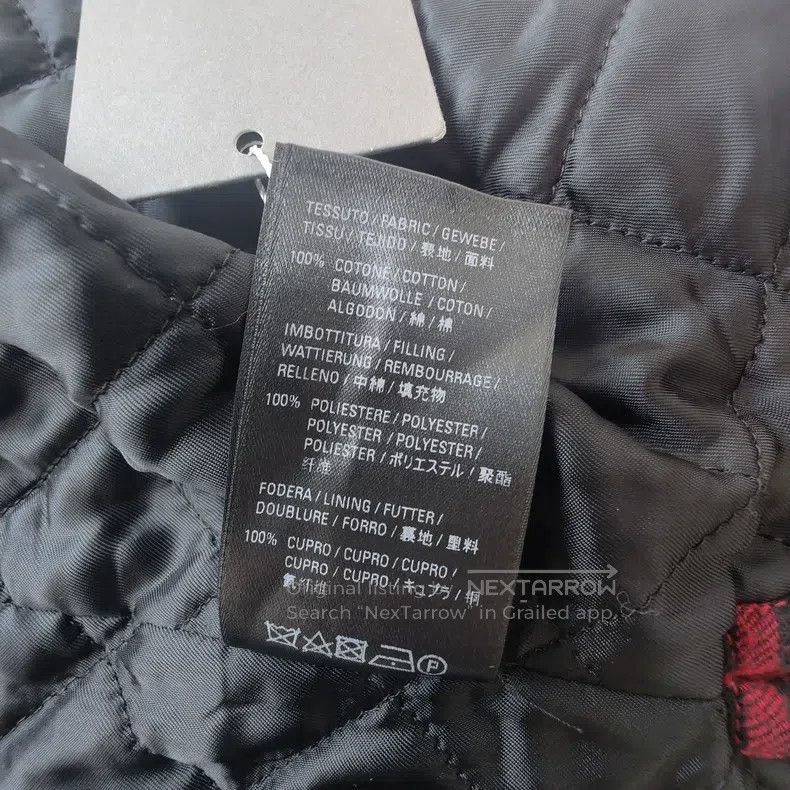 Balenciaga Black and Red Plaid Cotton Jacket