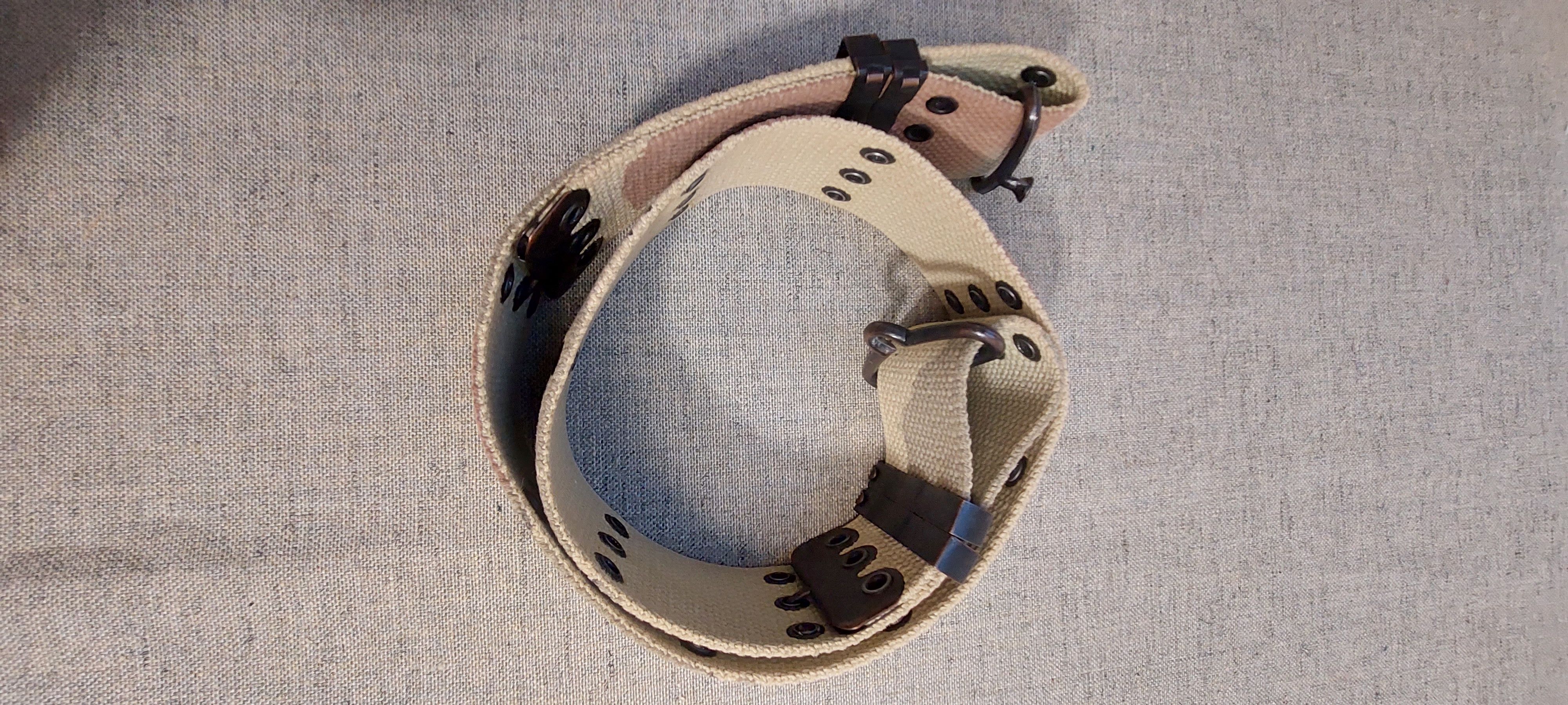 Pepe Jeans Pepe Jeans Y2K Wide Camo Canvas Belt w/ Hooks Size ONE SIZE - 1 Thumbnail