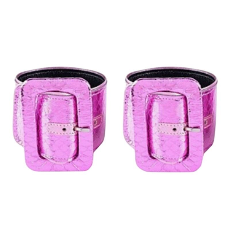 The Attico The Attico pair of Faux leather bracelets pink Size ONE SIZE - 1 Thumbnail
