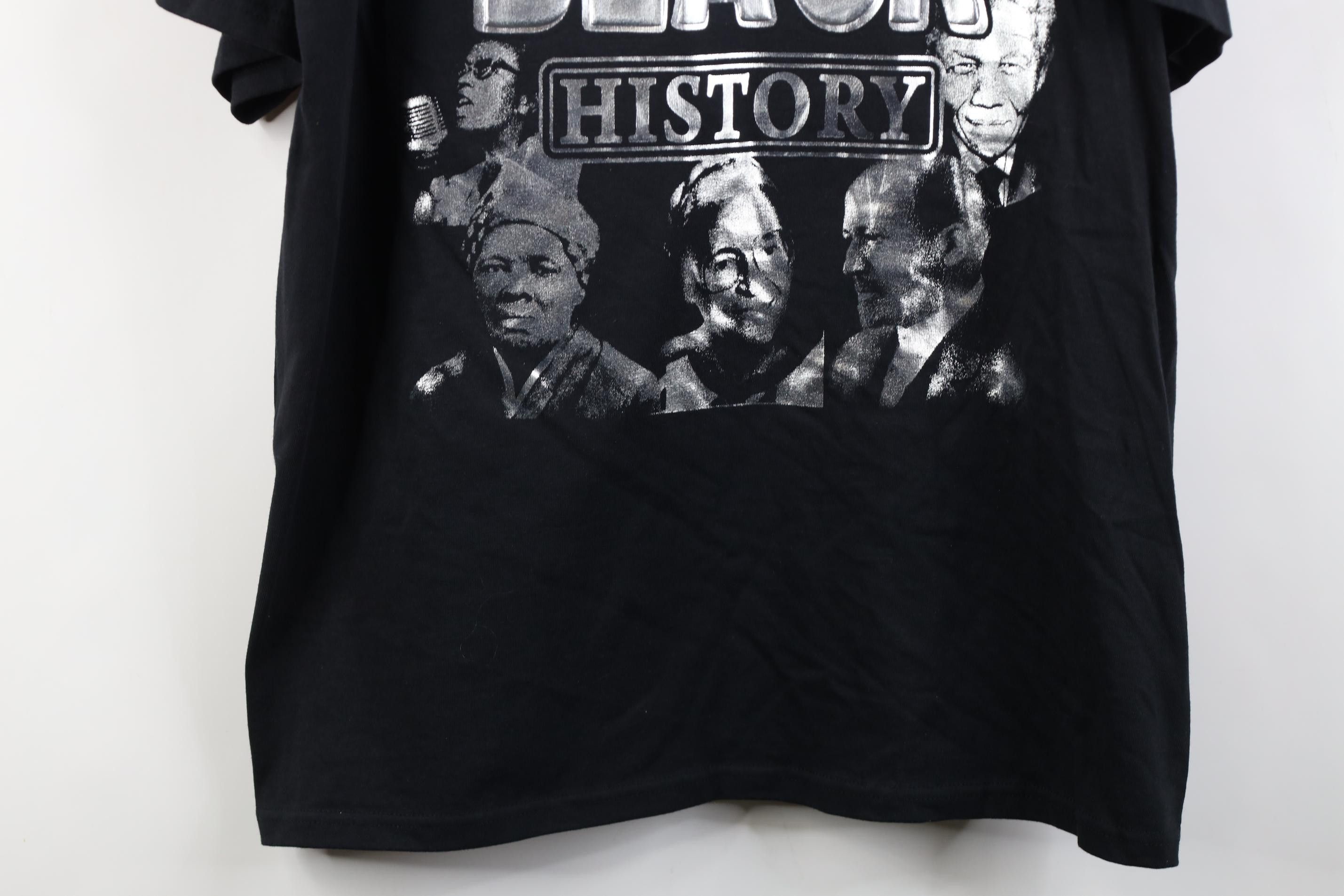 Vintage Deadstock Vintage History Obama Jr Malcolm X Mandela T-Shirt Size US XL / EU 56 / 4 - 3 Thumbnail
