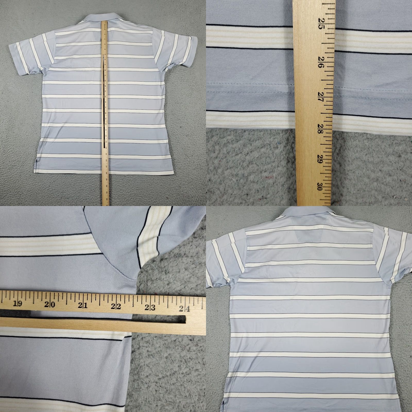 Nautica Nautica Polo Shirt Mens L Blue Striped Short Sleeve Casual Button-Front Cotton Blend Brand Logo Colorful Classic Preppy Sports Theme Mens Size US L / EU 52-54 / 3 - 8 Thumbnail