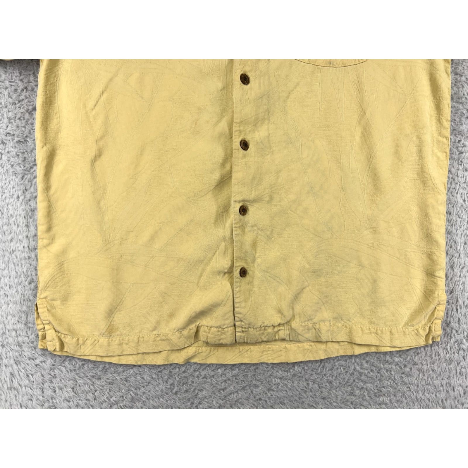 Tommy Bahama Tommy Bahama Shirt Men Large Yellow Bird Paradise Silk Button Up Hawaiian Camp Shirt Mens Regular L Yellow Aloha Beach Vacation Resort Size US L / EU 52-54 / 3 - 7 Thumbnail