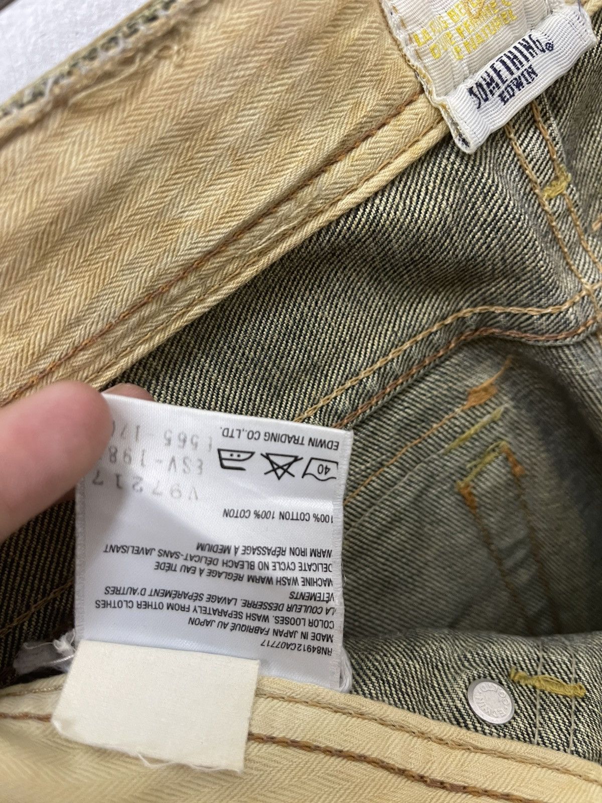 Edwin Rare Vintage VIENUS JEAN Something by Edwin Japan Flare Size US 28 / EU 44 - 11 Thumbnail
