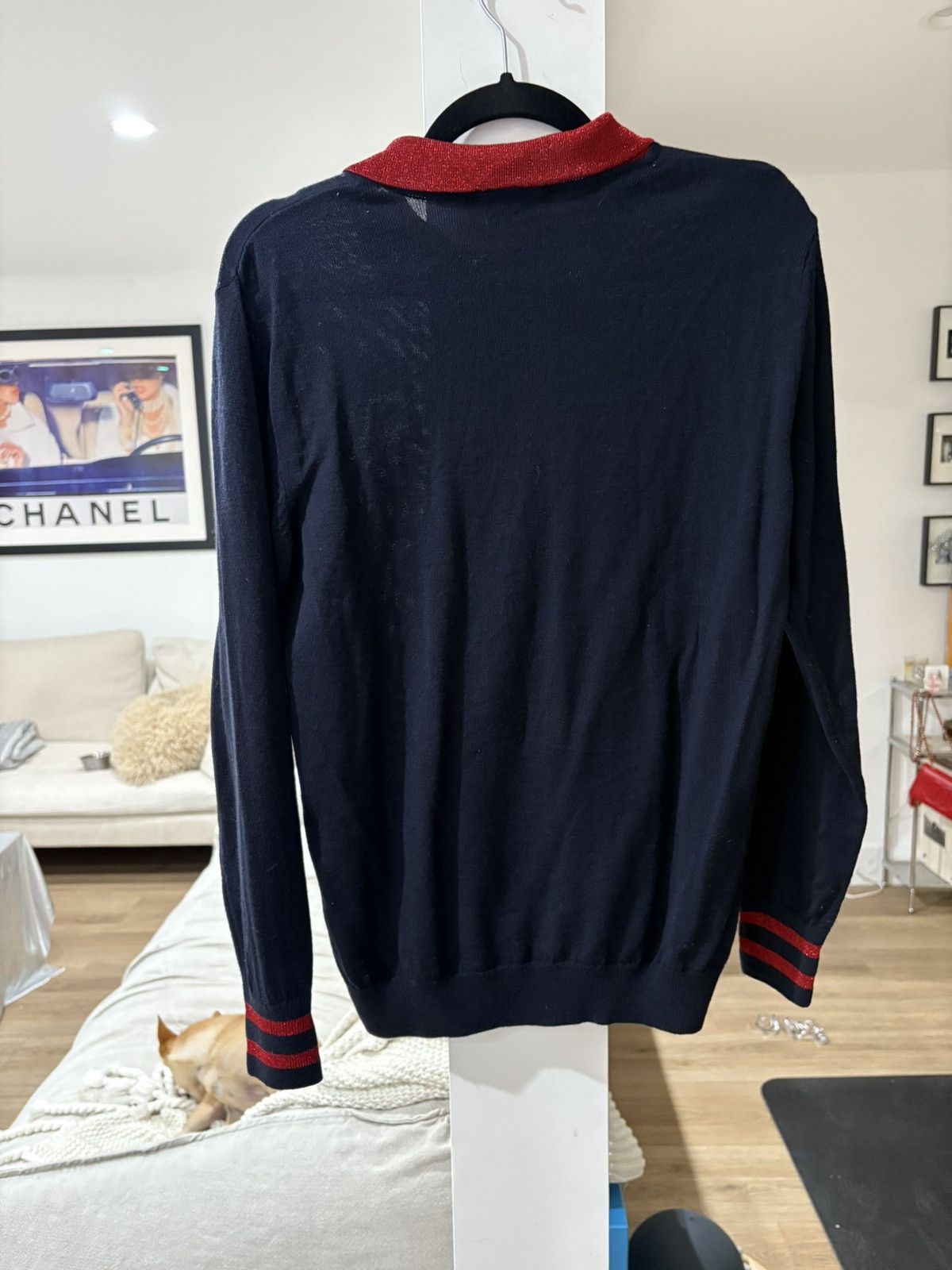 Maison Kitsune Maison Kitsuné Navy / Red Shirt Size US S / EU 44-46 / 1 - 4 Thumbnail