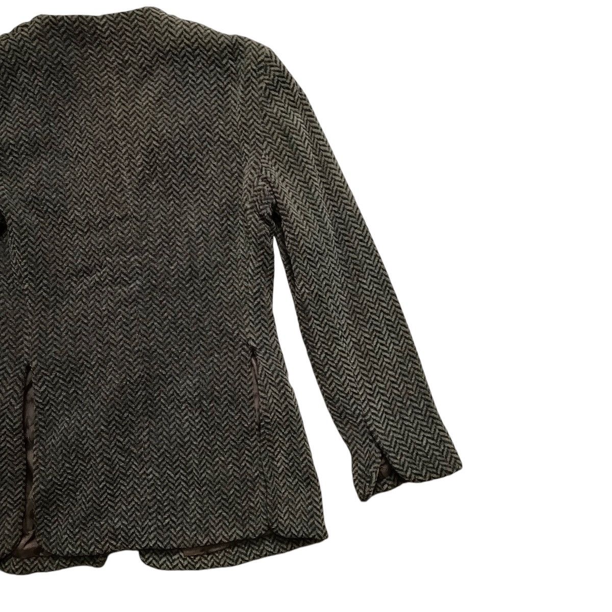 Emporio Armani Vintage Emporio Armani Wool Collarless Jacket Size S / US 4 / IT 40 - 7 Thumbnail