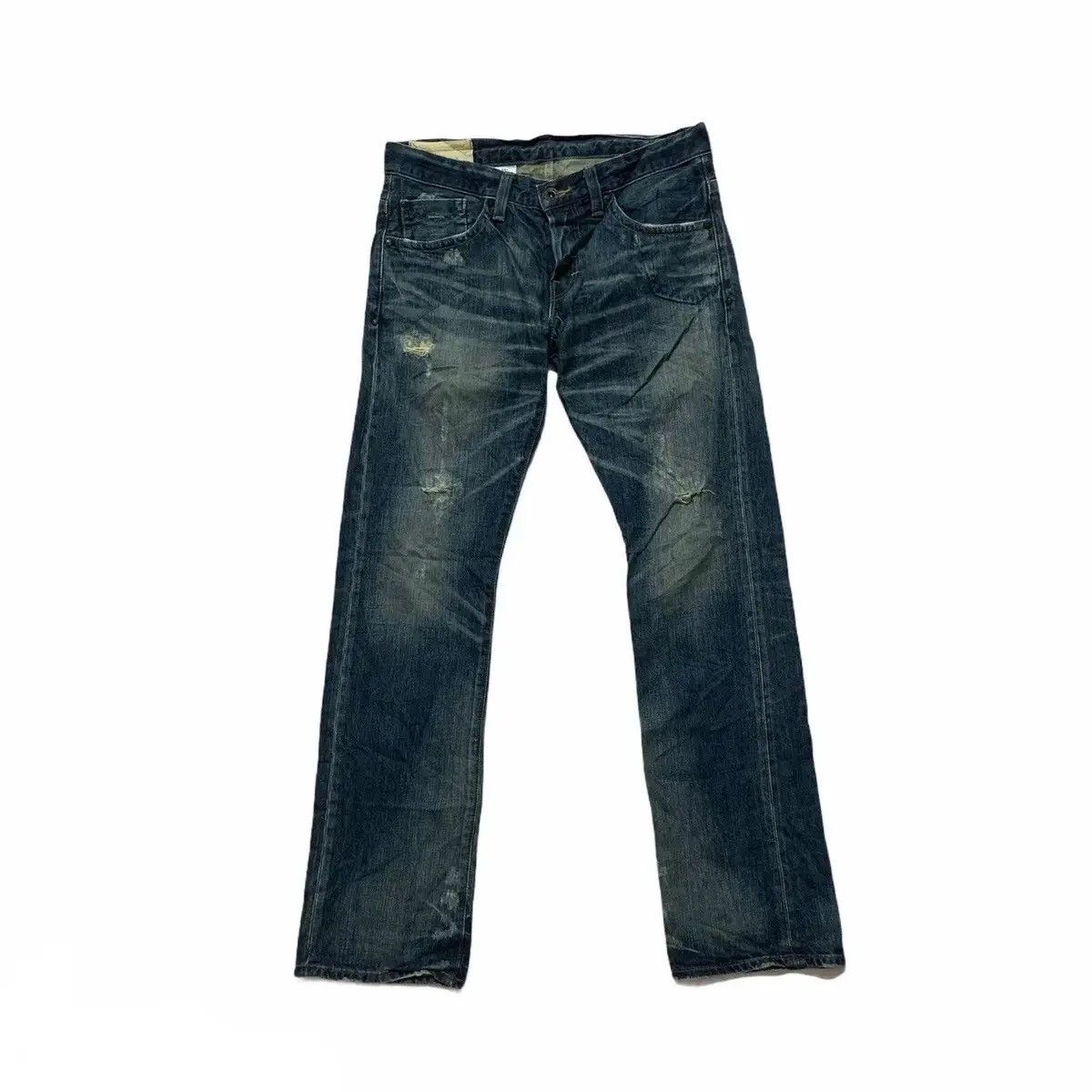 Avirex Avirex Jean Nice Fading Denim W32 L32 Distressed Ripped Pant Size US 32 / EU 48 - 1 Thumbnail