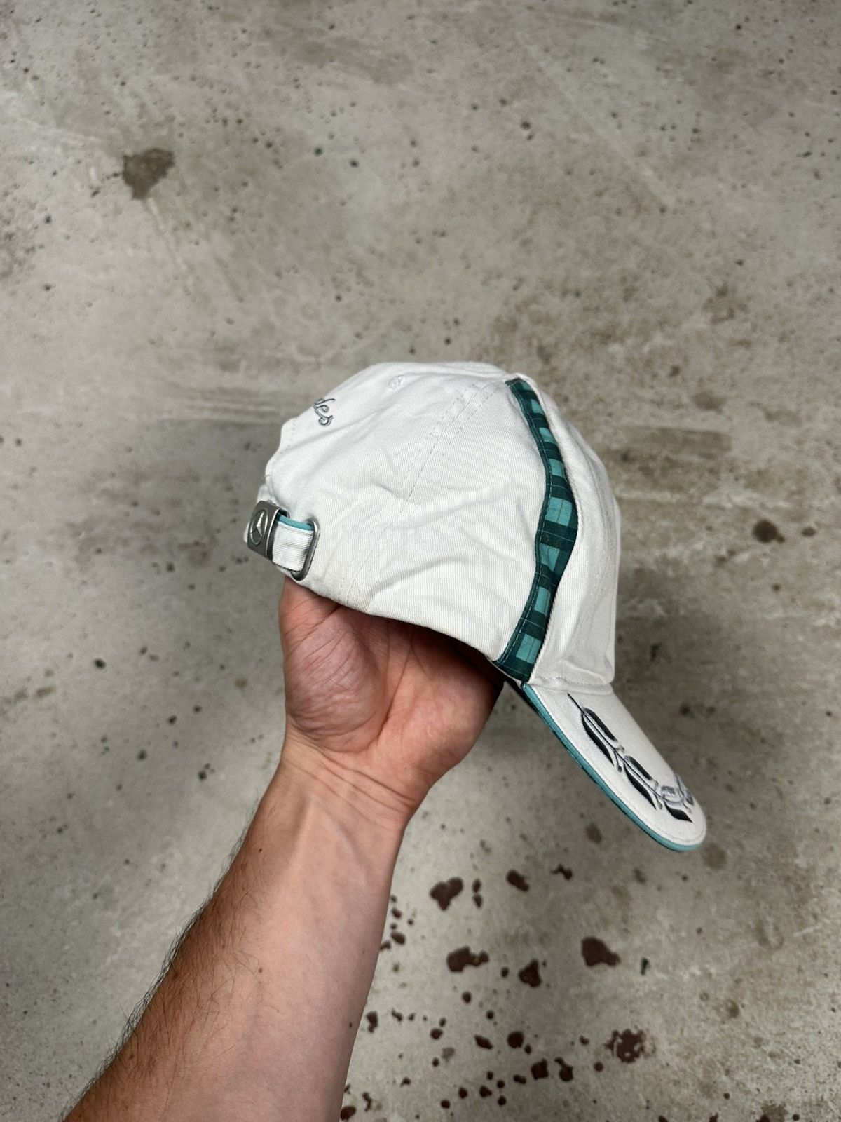 Mercedes-Benz Vintage Y2K Mercedes Benz White Racing Hat F1 Cap Size ONE SIZE - 7 Thumbnail