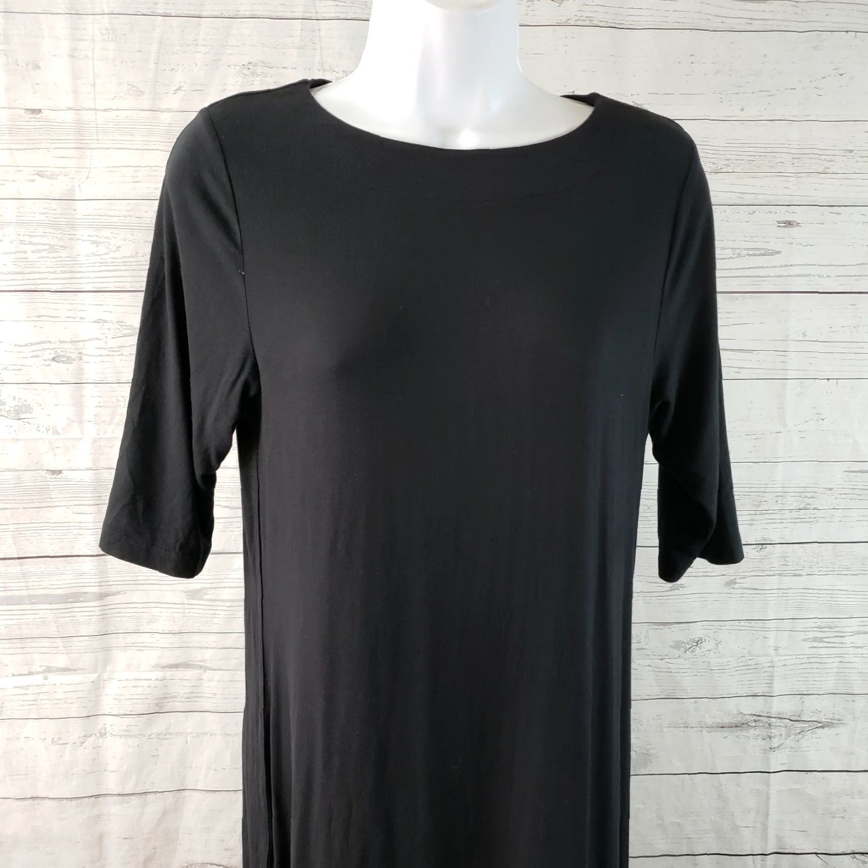 Vintage **Jofit Women's Black Solid Knee-Length Shift Dress Size Small** User: Jofit Women's Black Solid Knee-Length Shift Dress Size Small Size S / US 4 / IT 40 - 2 Thumbnail