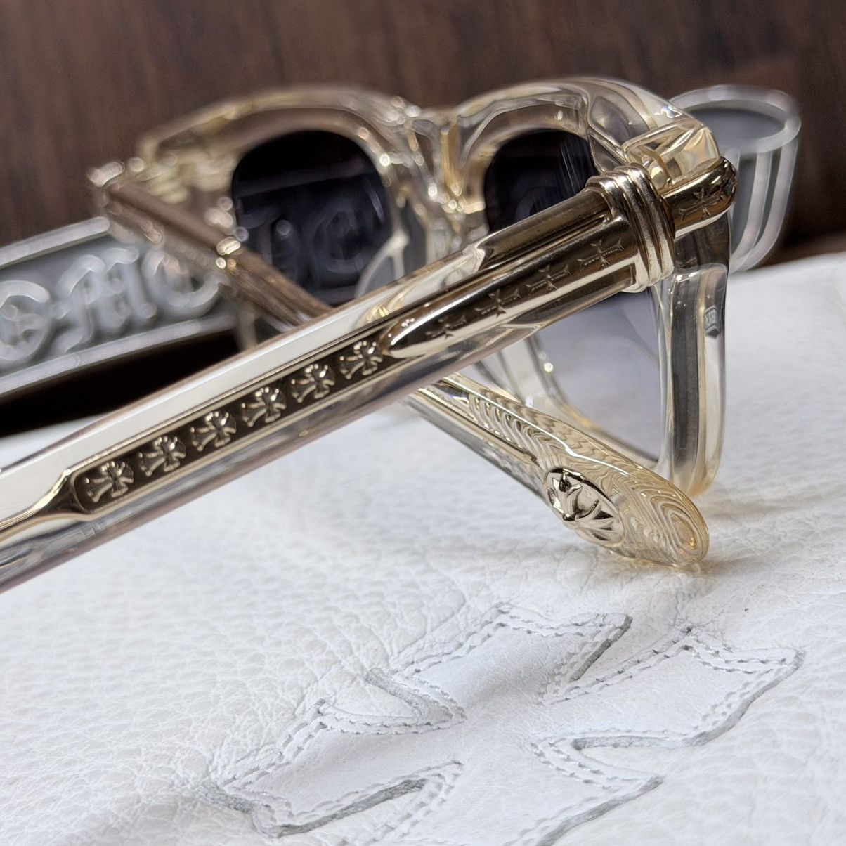 Chrome Hearts Chrome Hearts TRYPOLEAGAIN Glasses Size ONE SIZE - 10 Thumbnail