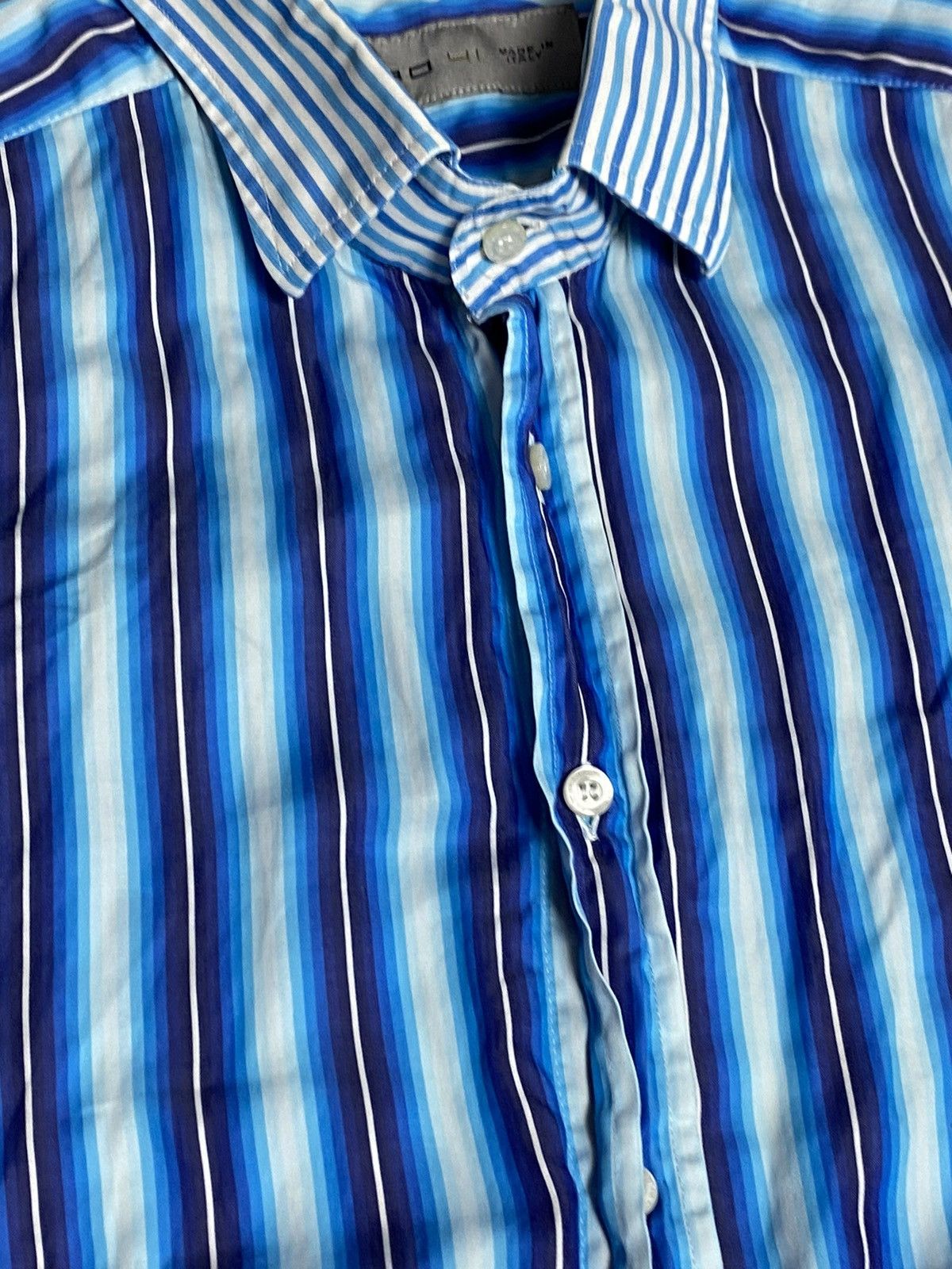 Etro Etro Mens Striped Cotton Dress Shirt Long Sleeve Italy Sz 41 Size US L / EU 52-54 / 3 - 4 Thumbnail