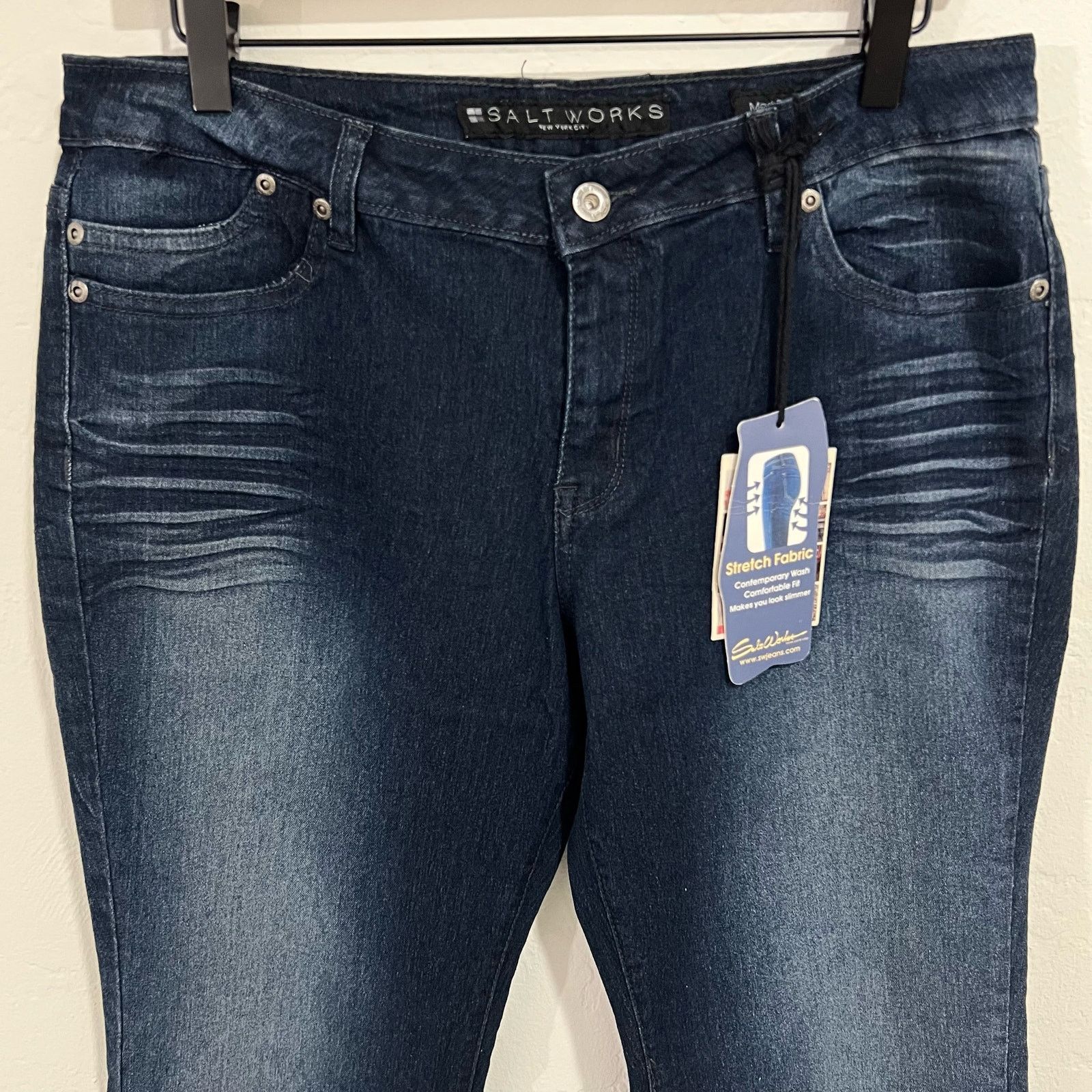 Other Salt Works Medium Rise Boot Cut Jeans Dark Wash Size 8 New Size 30" / US 8 / IT 44 - 3 Thumbnail