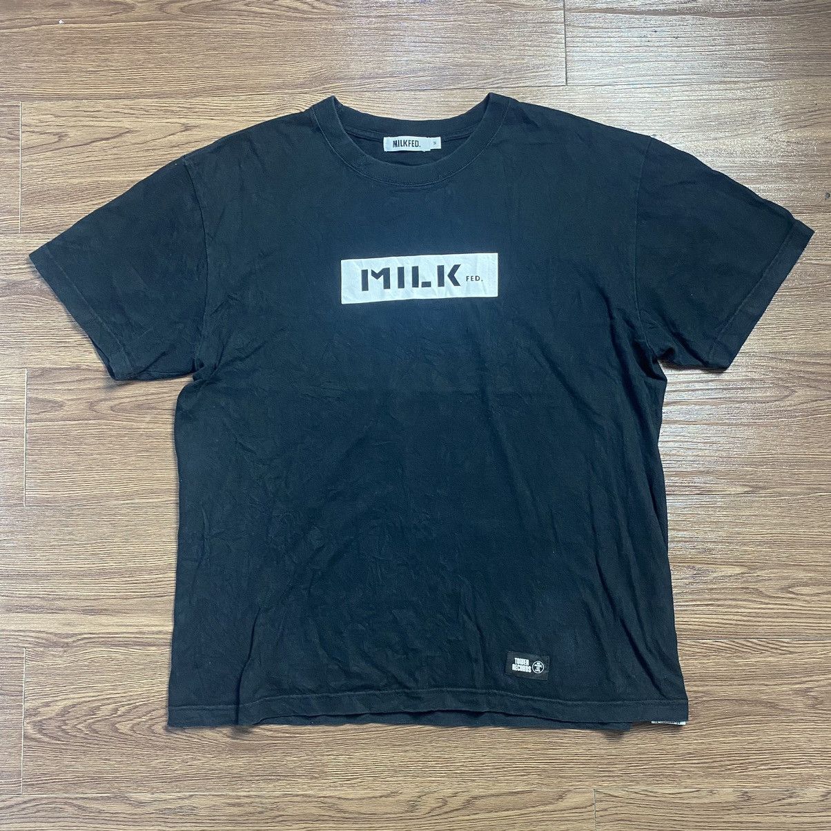 Japanese Brand Milkfed Box Logo Tee No Music No Life Size US S / EU 44-46 / 1 - 1 Thumbnail