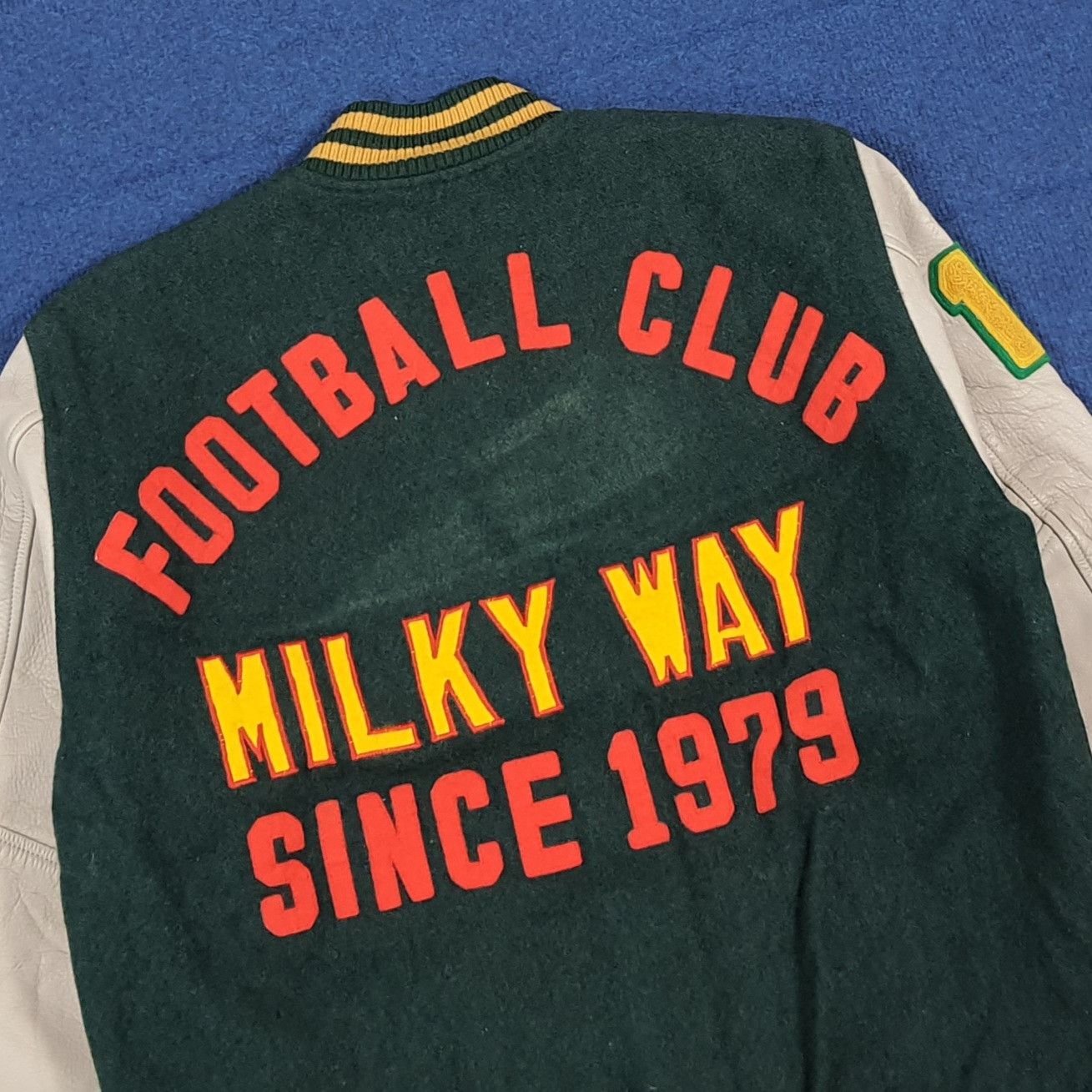 Japanese Brand Milky Way Football Club Varsity Letterman Jacket C291N23 Size US M / EU 48-50 / 2 - 2 Thumbnail