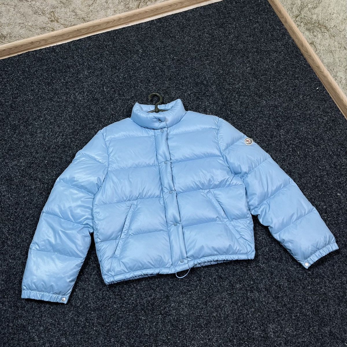 Image of Moncler Down Jacket Puffer Women Vintage in Blue (Size Small)