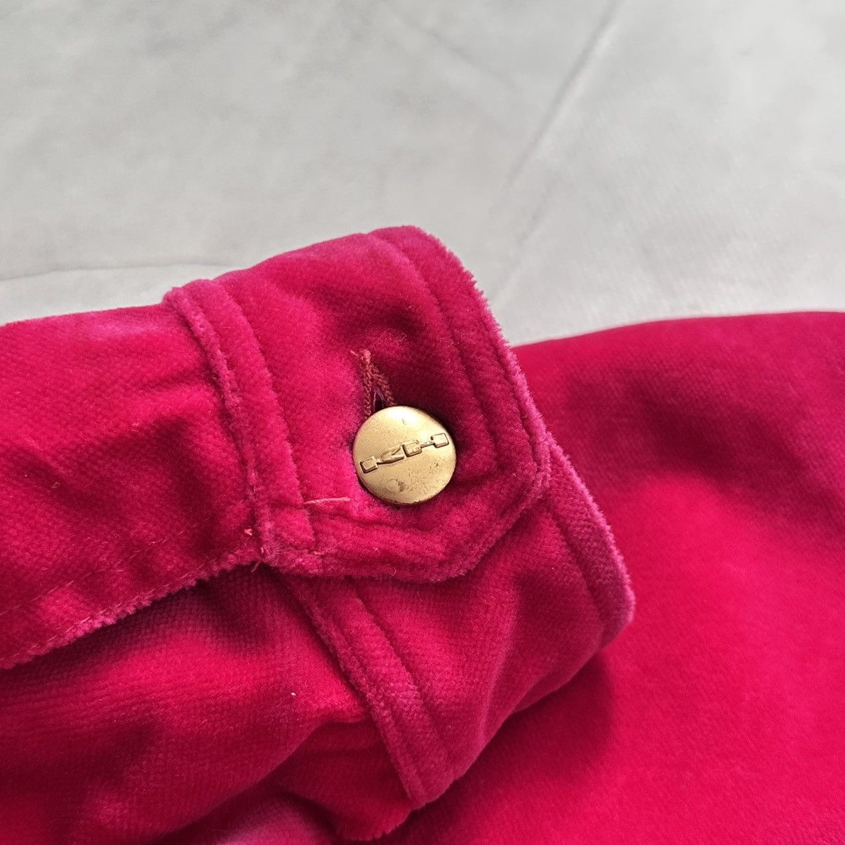Katharine Hamnett London 90s Katharine Hamnett Vintage Velour Jacket Plein Sud Vibe Size M / US 6-8 / IT 42-44 - 5 Thumbnail