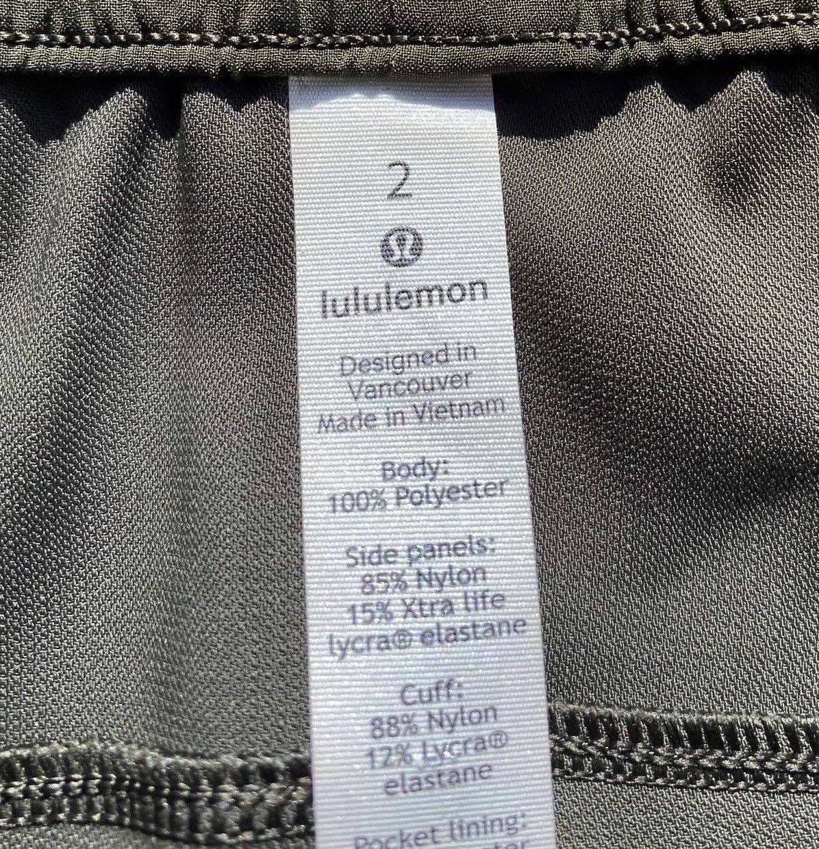 Lululemon Lululemon On the Fly Jogger Olive Green Velvet Trim Pants 2 Size 26" / US 2 / IT 38 - 5 Thumbnail