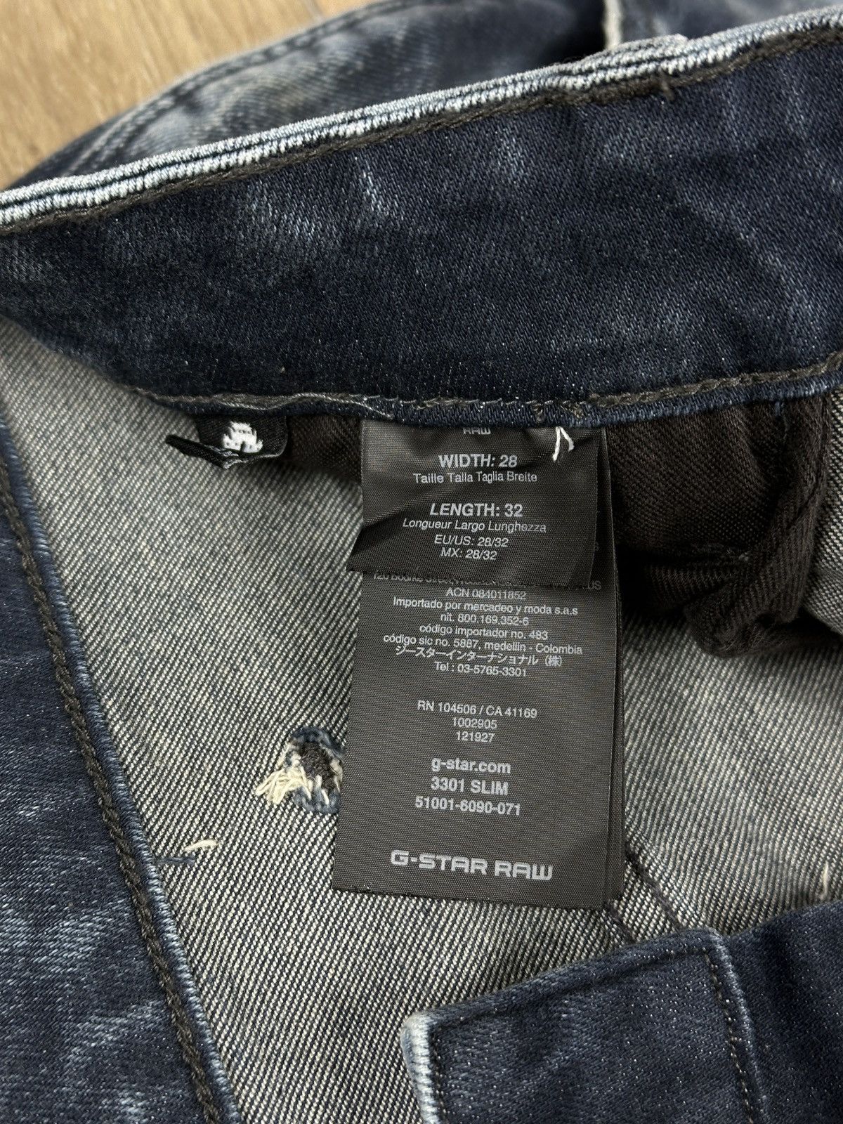G-Star NEW🏷️ G-Star Raw 3301 Slim Denim Jeans Size US 28 / EU 44 - 6 Thumbnail