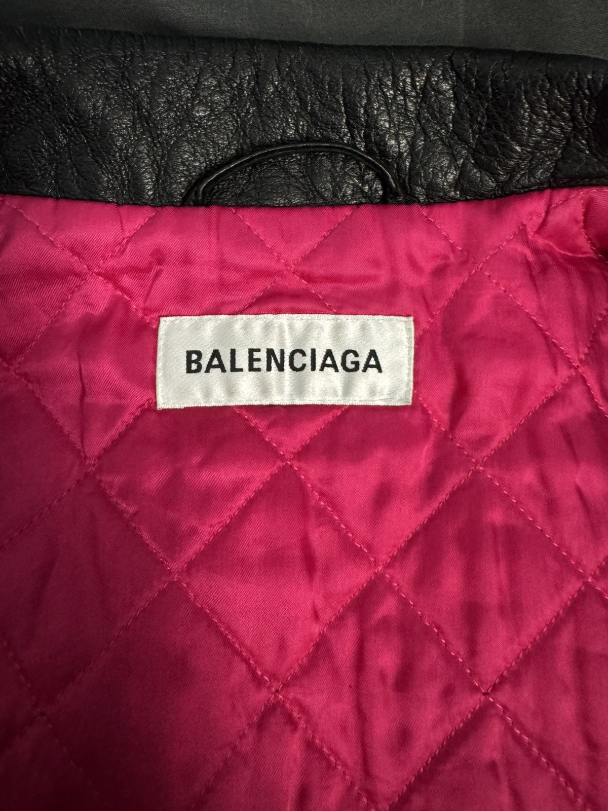 Balenciaga Lamb Leather Red Quilted Zip Up Jacket Size US M / EU 48-50 / 2 - 5 Thumbnail