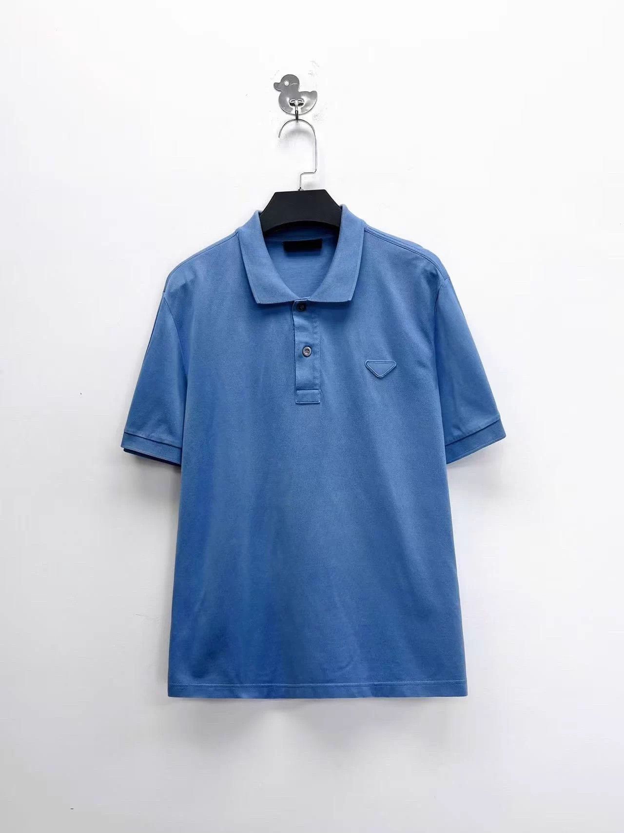 Prada Prada Sky Blue Tri Logo Polo S Unisex Size US S / EU 44-46 / 1 - 1 Thumbnail