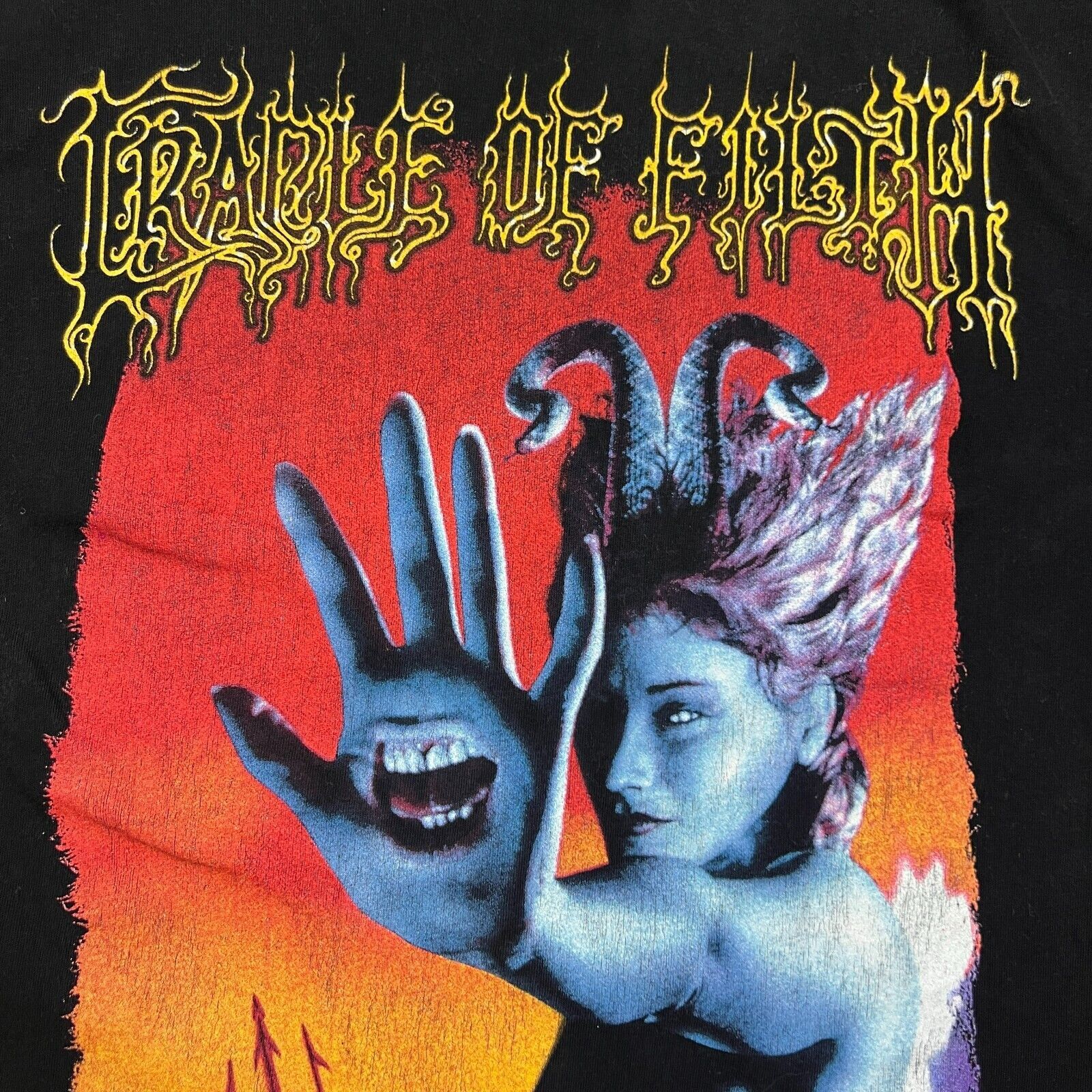 Band Tees × Vintage VTG 2000 Cradle of The Filth XL Speak To The Hand Band Tee Size US XL / EU 56 / 4 - 4 Thumbnail