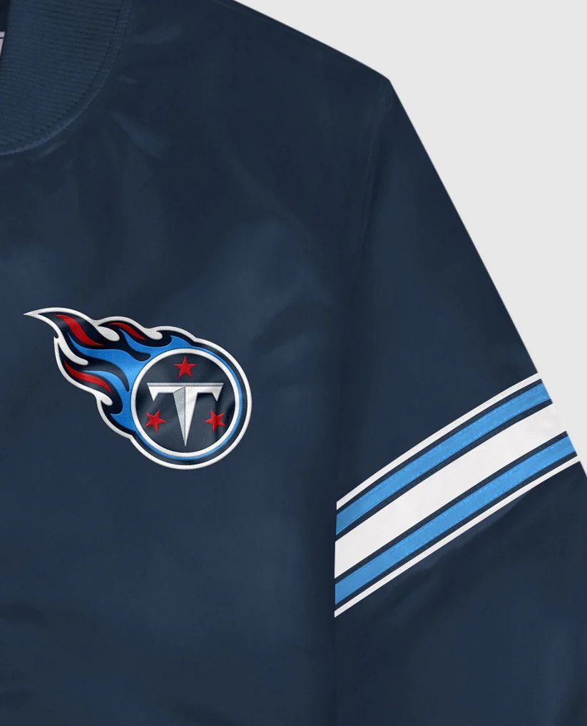 Starter NFL Tennessee Titans Varsity Satin Full-Snap Jacket Size US M / EU 48-50 / 2 - 2 Thumbnail
