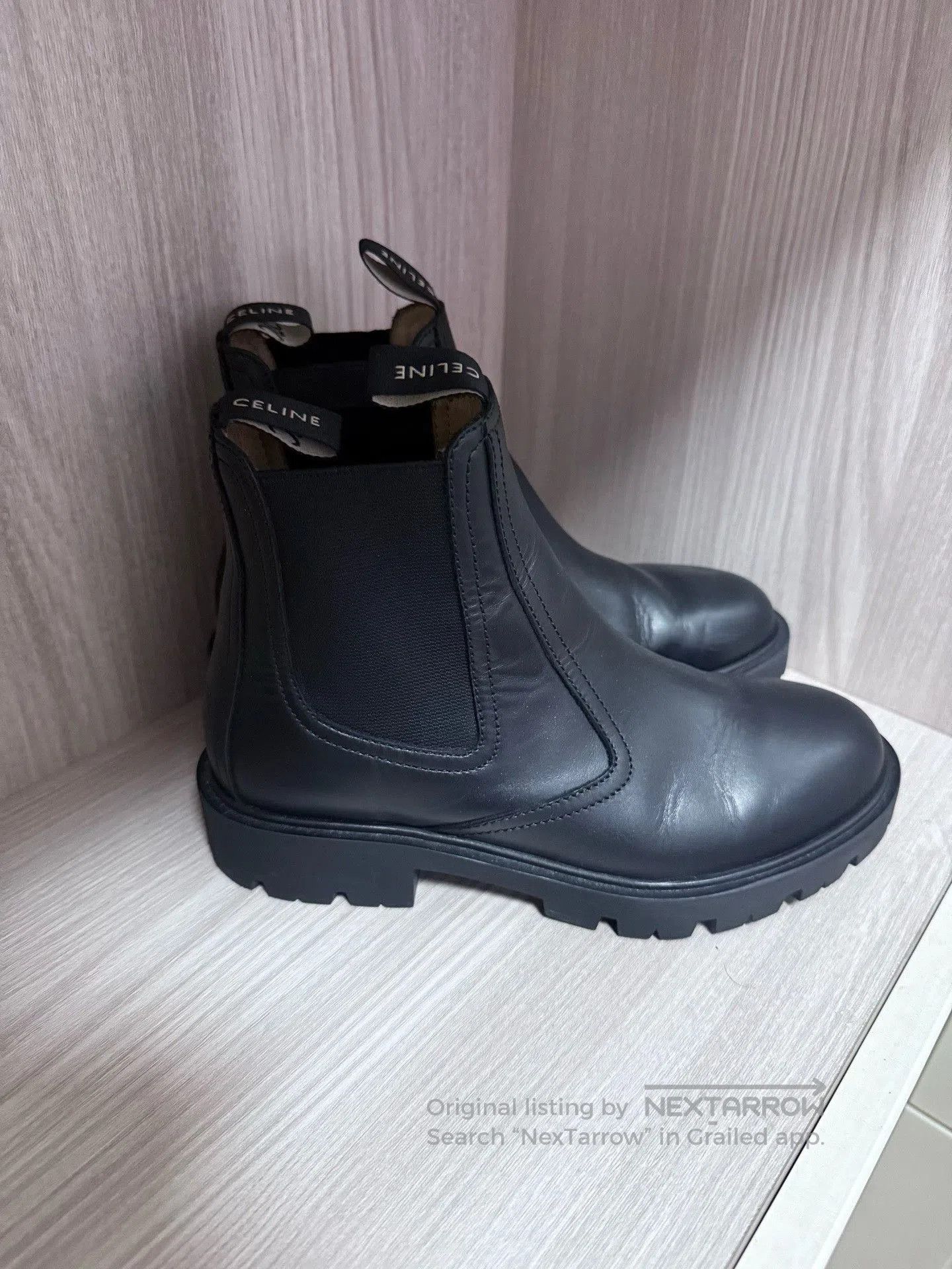 Celine Celine Leather Boots Size 37. Size US 6 / IT 36 - 3 Thumbnail