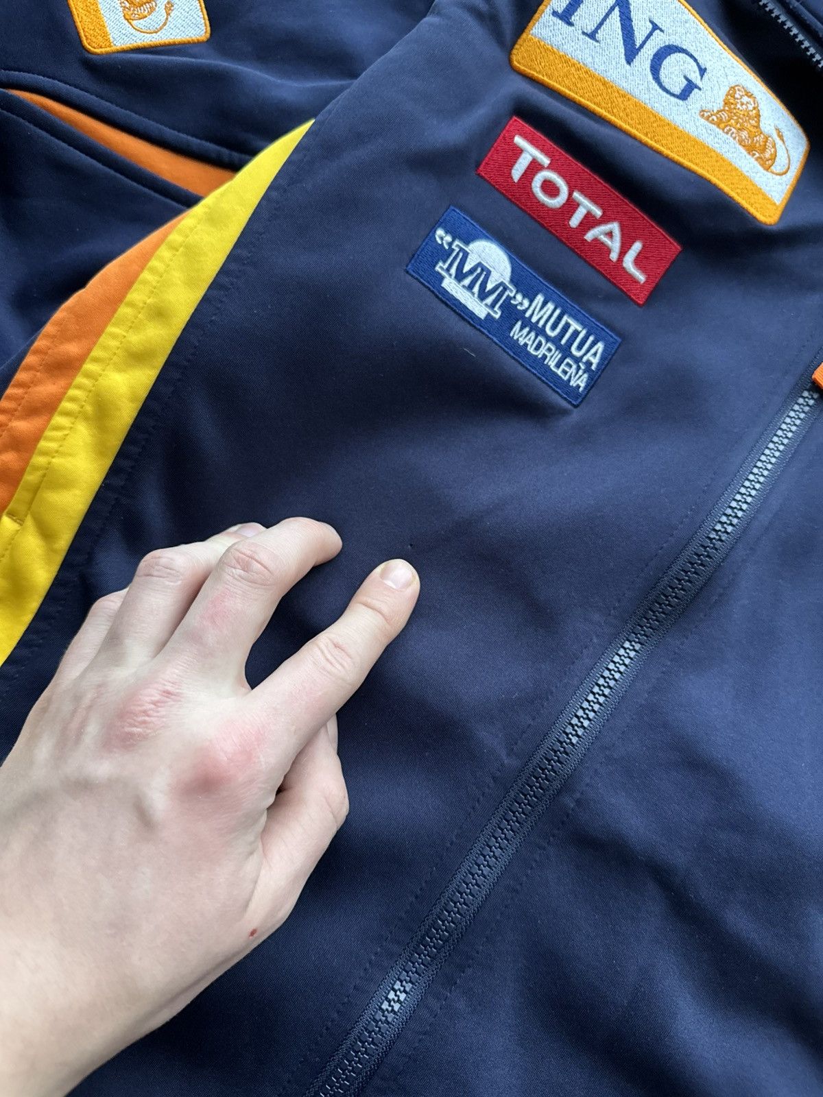 Formula 1 Vintage Renault F1 Team Pepe Jeans ING Total Fleece Jacket Size US L / EU 52-54 / 3 - 5 Thumbnail