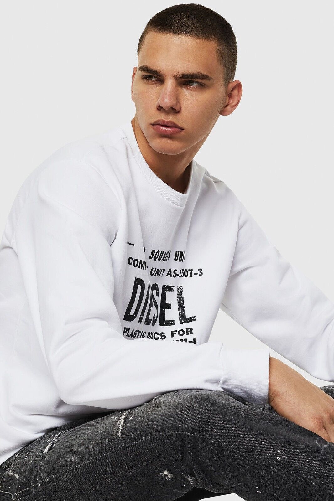 Diesel × Vintage Diesel Sweatshirt S-GIR-B5 Size US XL / EU 56 / 4 - 4 Thumbnail