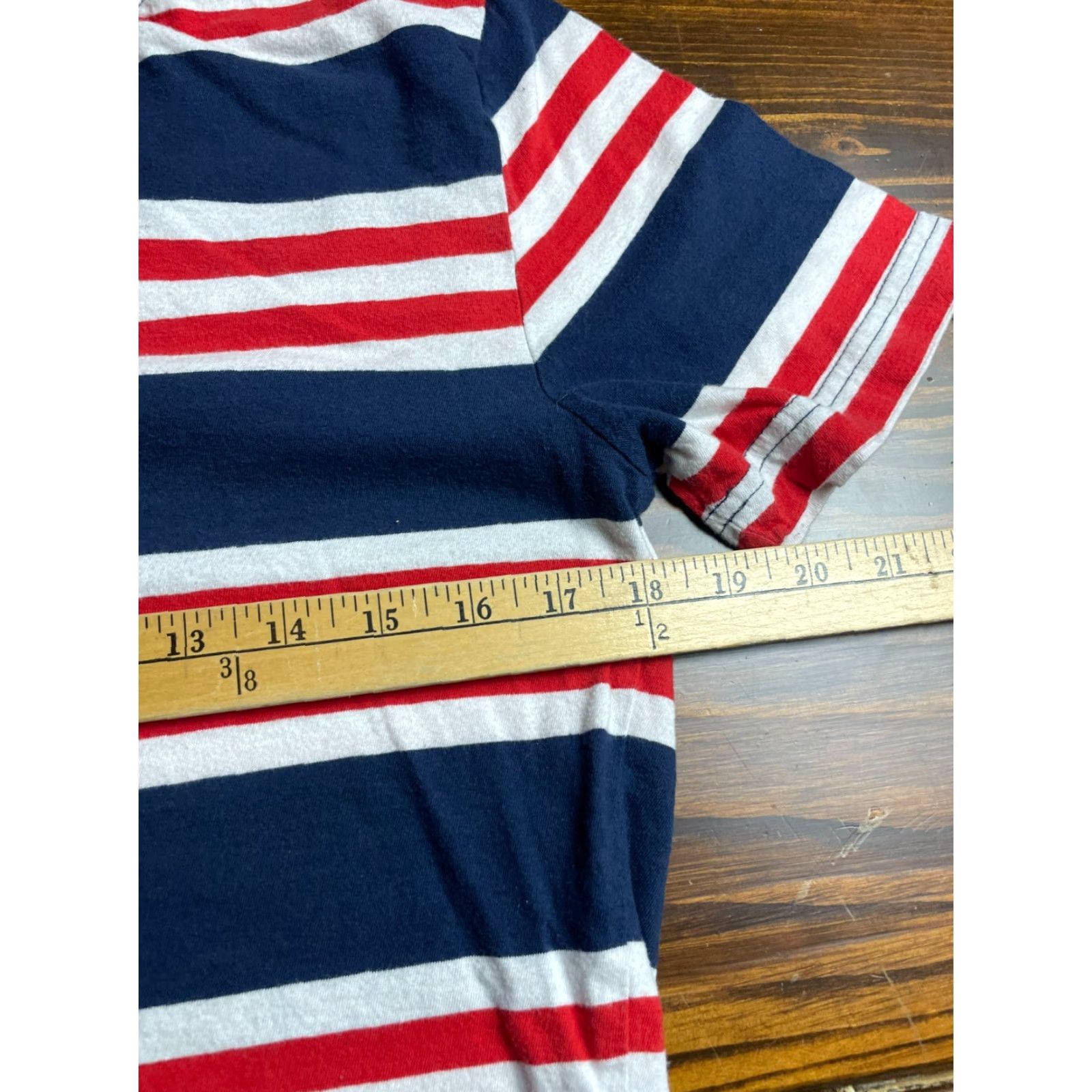 Vintage City Streets Shirt Mens Small Red White Blue Striped United States of America Size US S / EU 44-46 / 1 - 4 Thumbnail