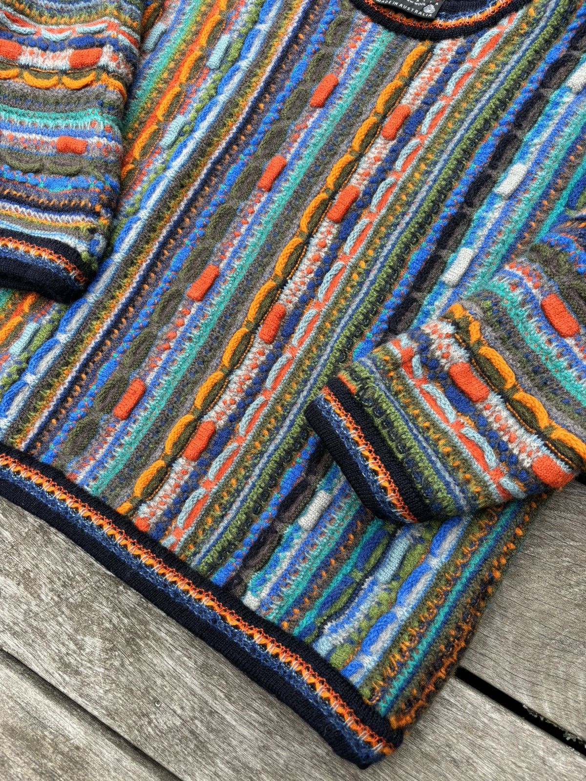 Coogi × Streetwear × Vintage RARE Vintage Coogi Pure Wool 3D Knit 